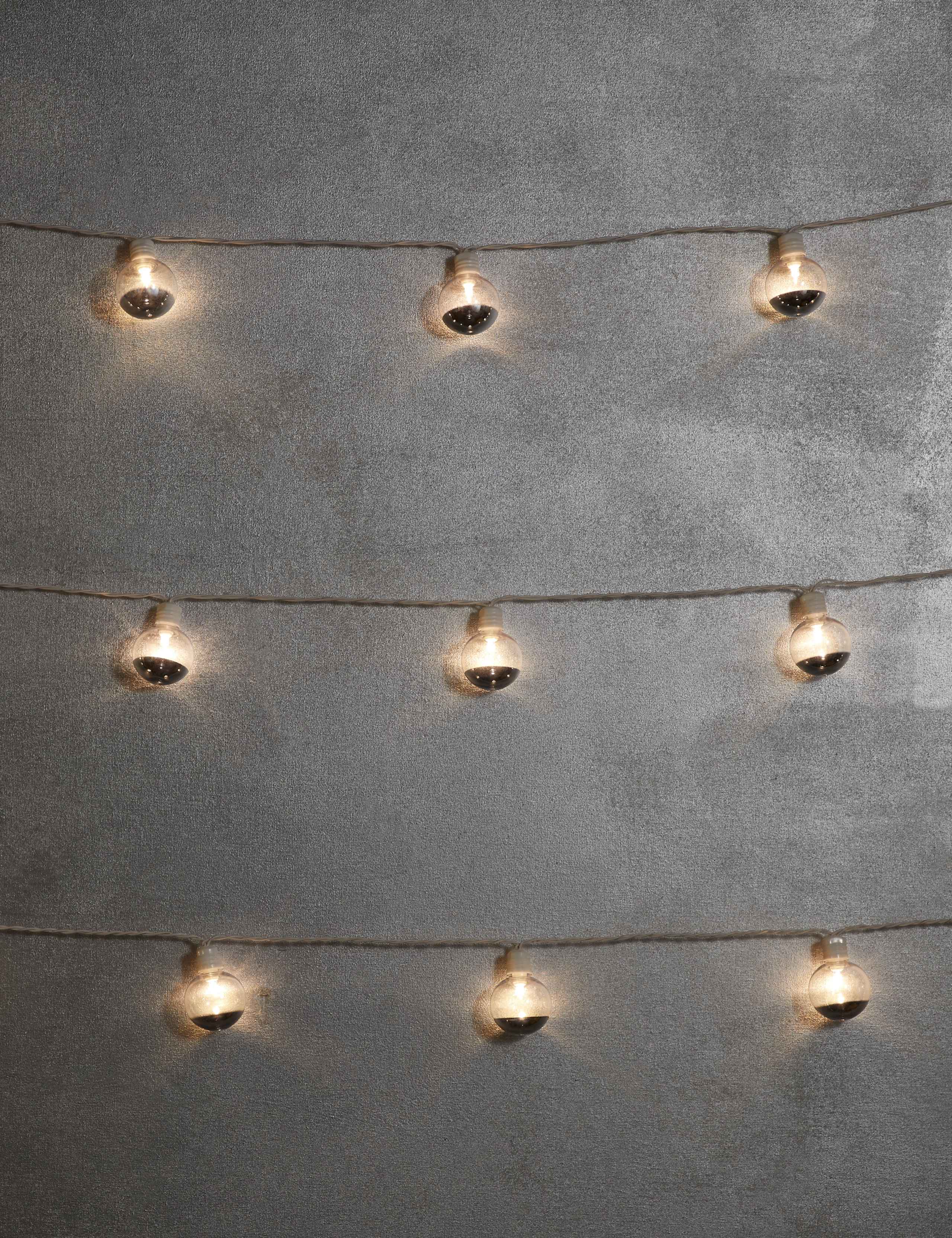 20 White & Silver Festoon Battery Lights 1 of 3