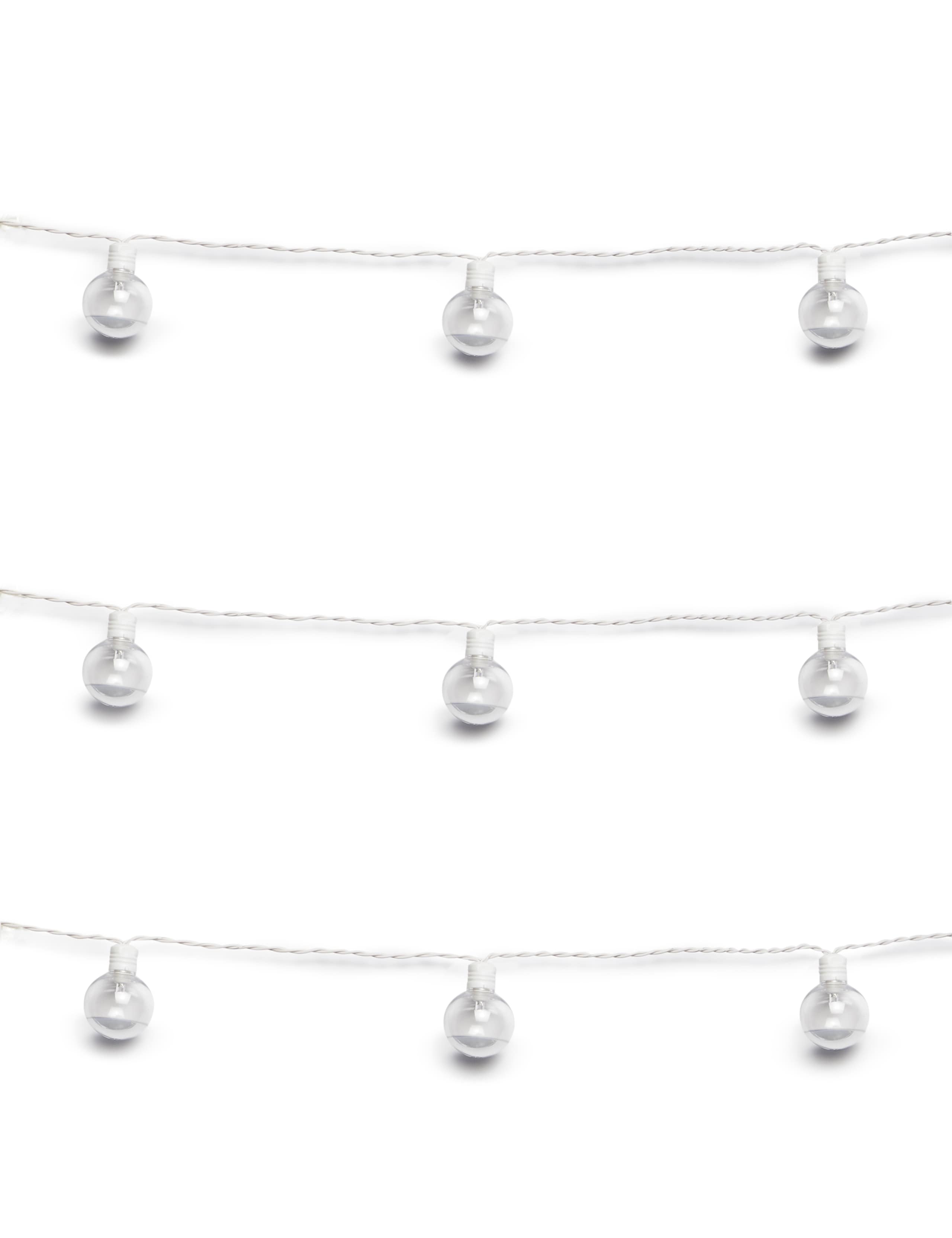 20 White & Silver Festoon Battery Lights 2 of 3