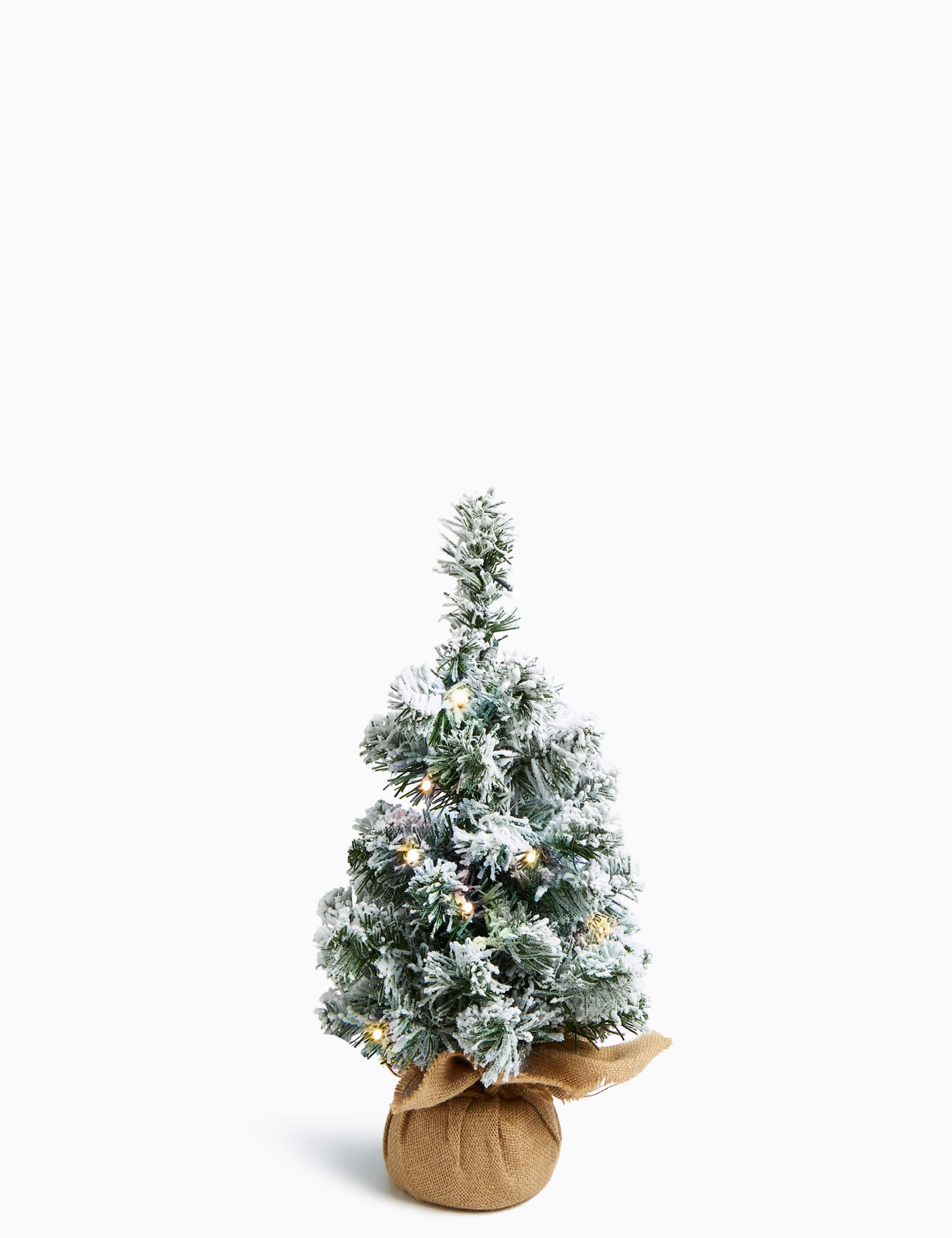 1.5ft Lit Snowy Christmas Tree 1 of 3