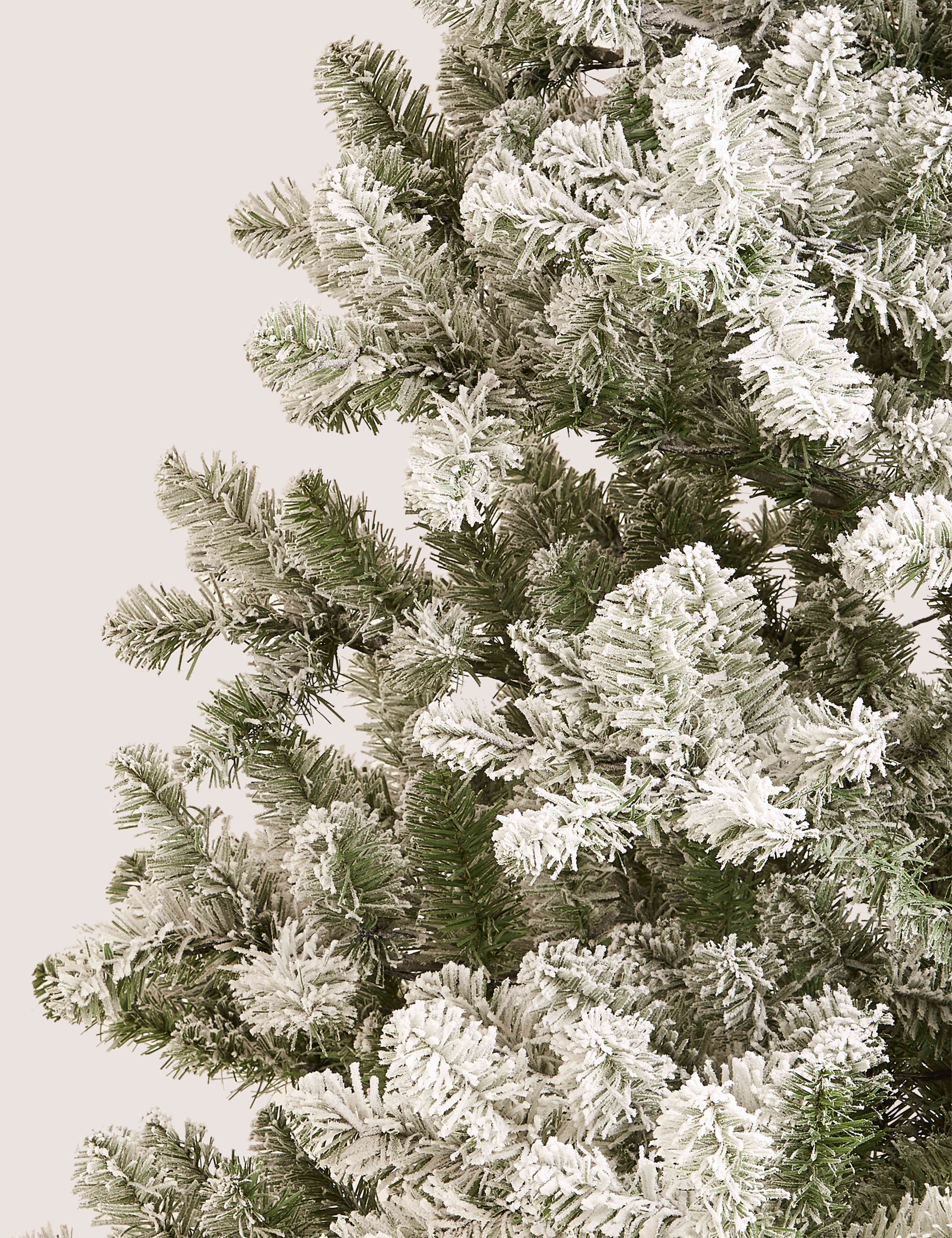 7ft Lit Snowy Christmas Tree 4 of 6