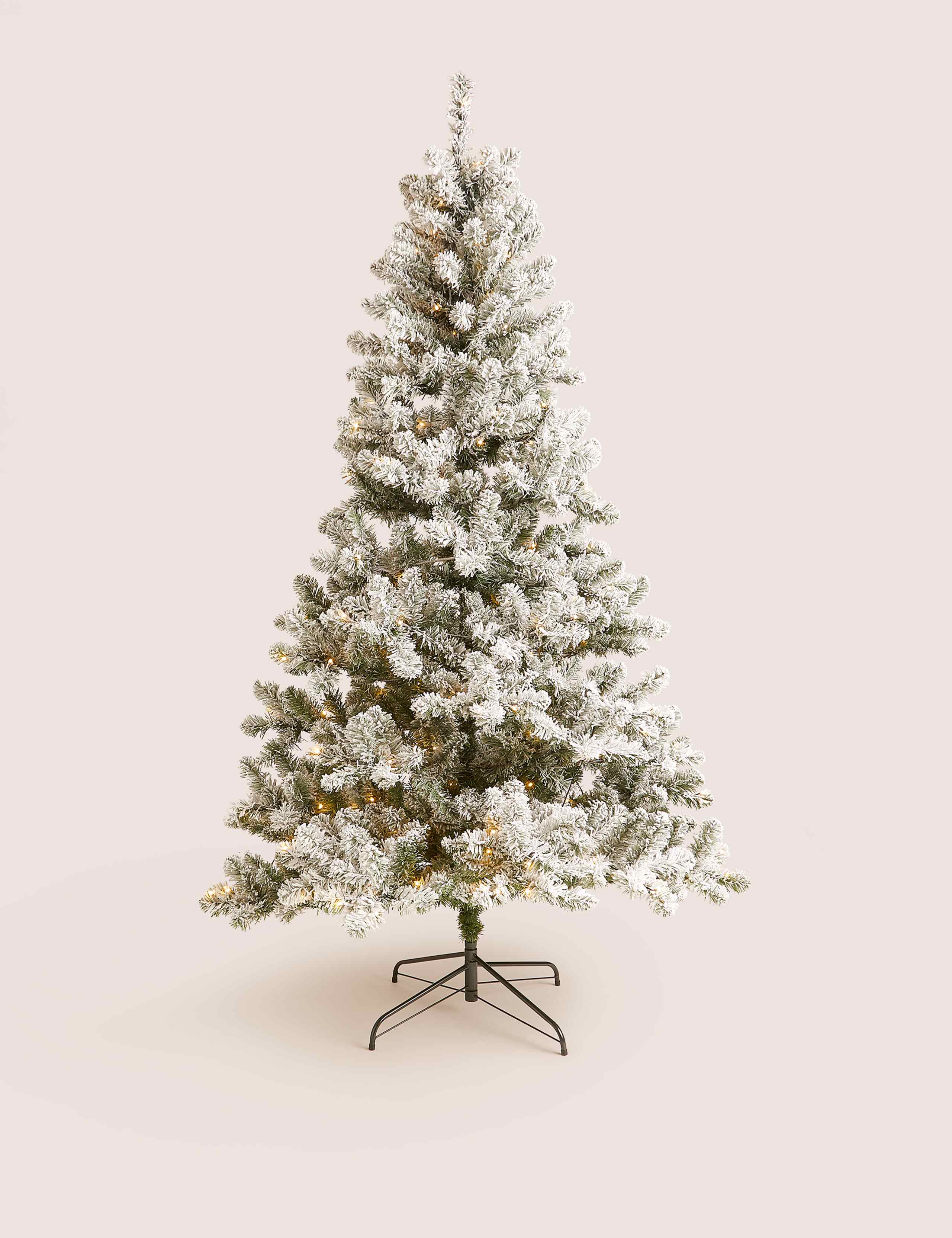 7ft Lit Snowy Christmas Tree 2 of 6