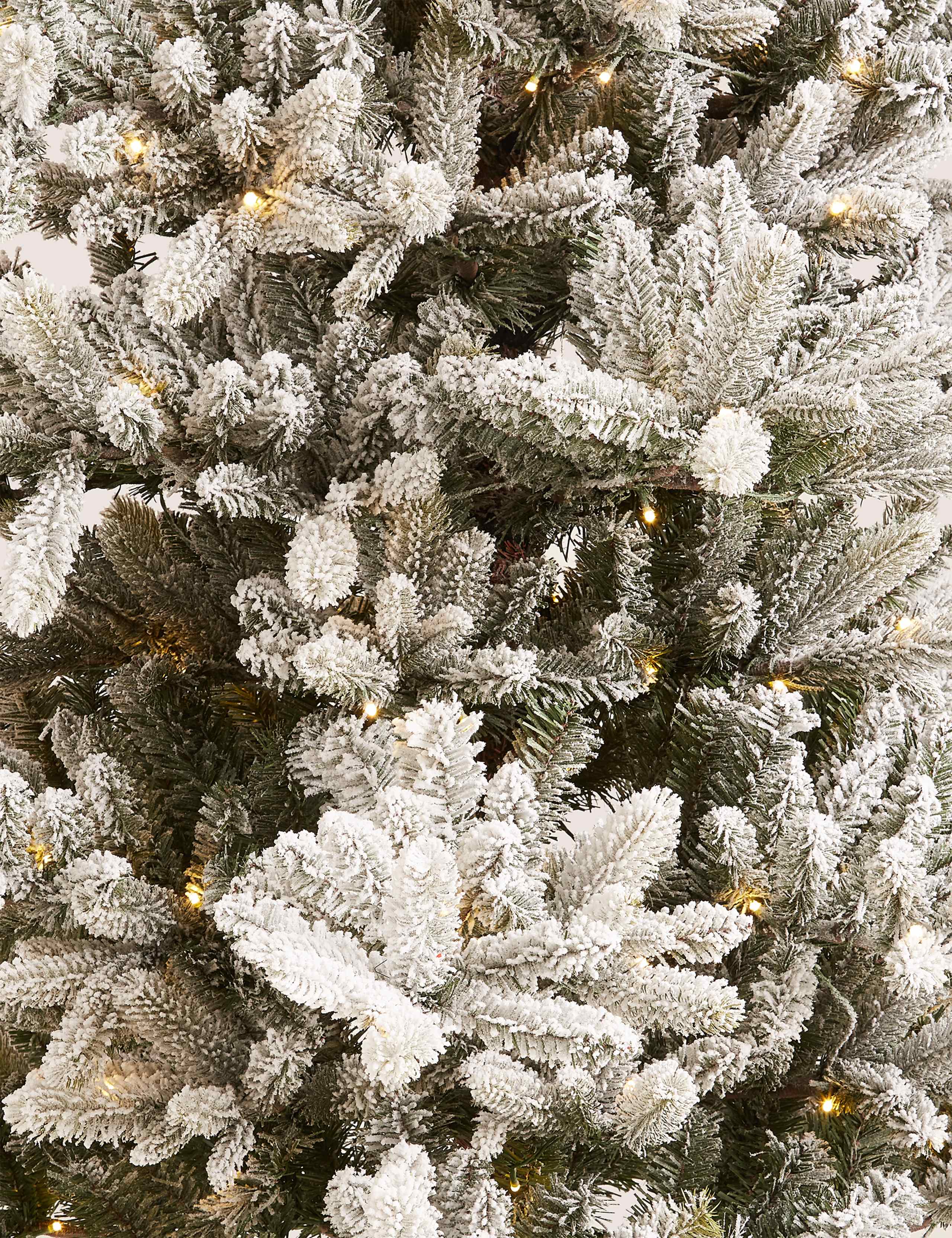 7ft Lit Frosted Noble Christmas Tree 7 of 7