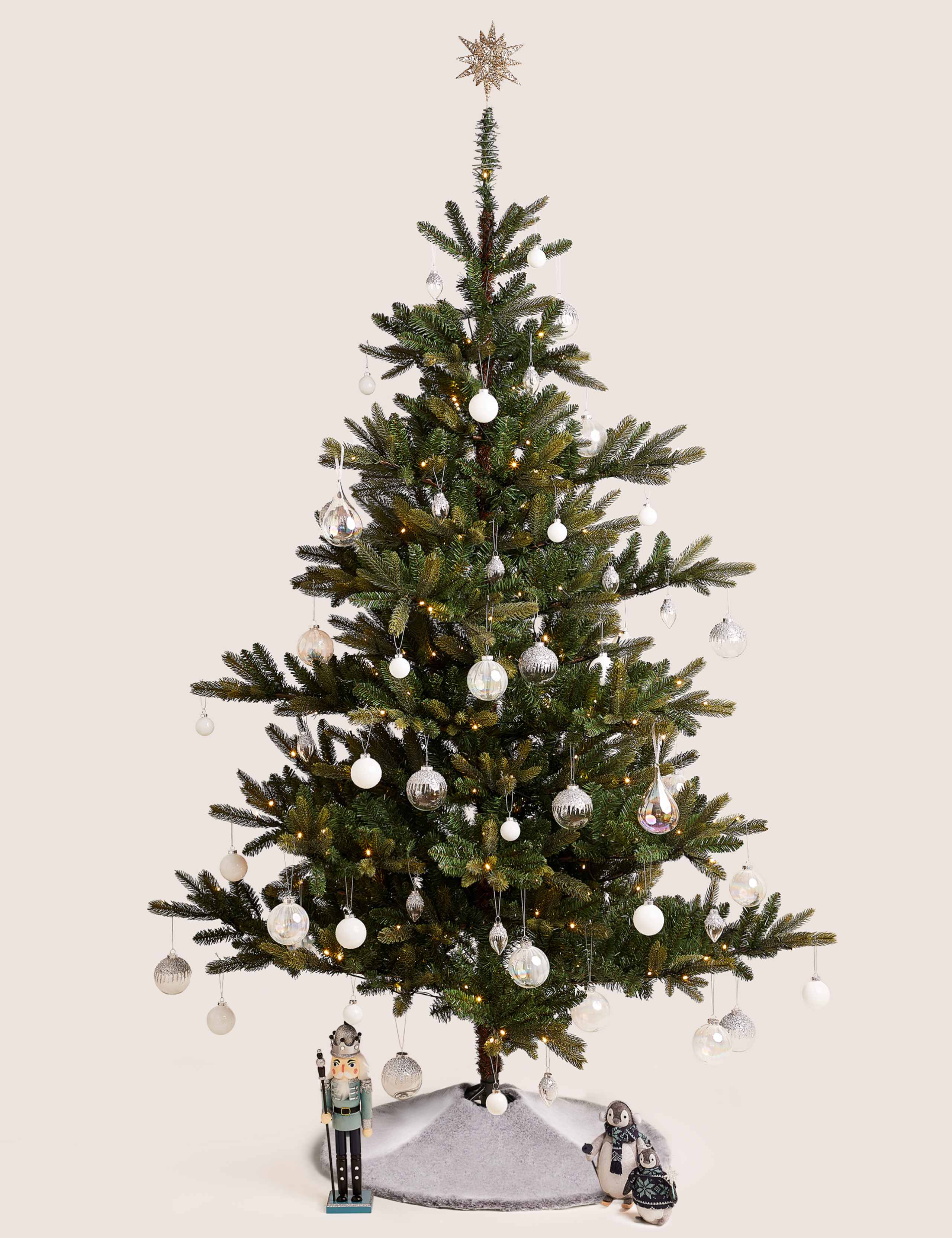 7ft Lit Noble Christmas Tree 1 of 6