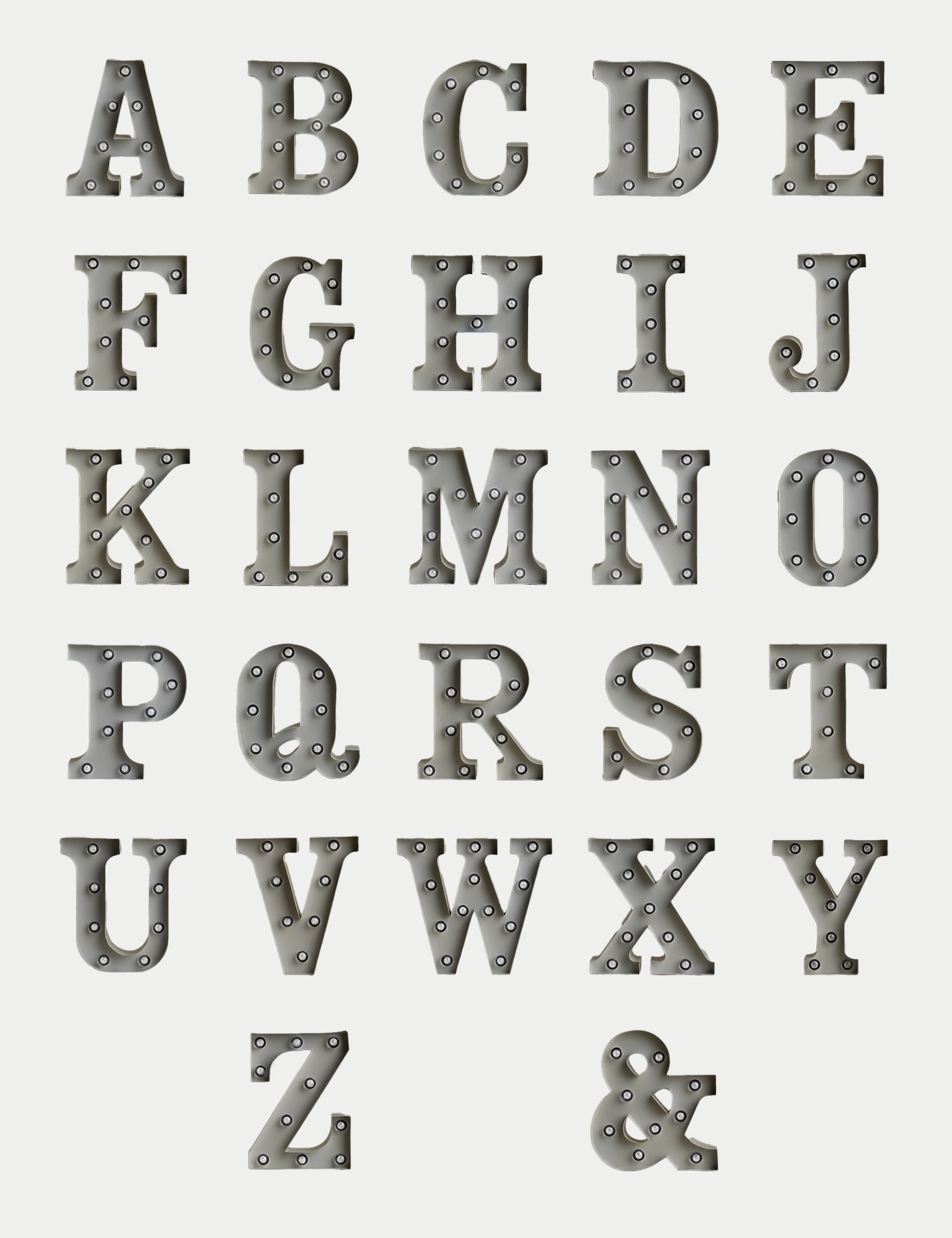 Metal Light Up Letter 4 of 9