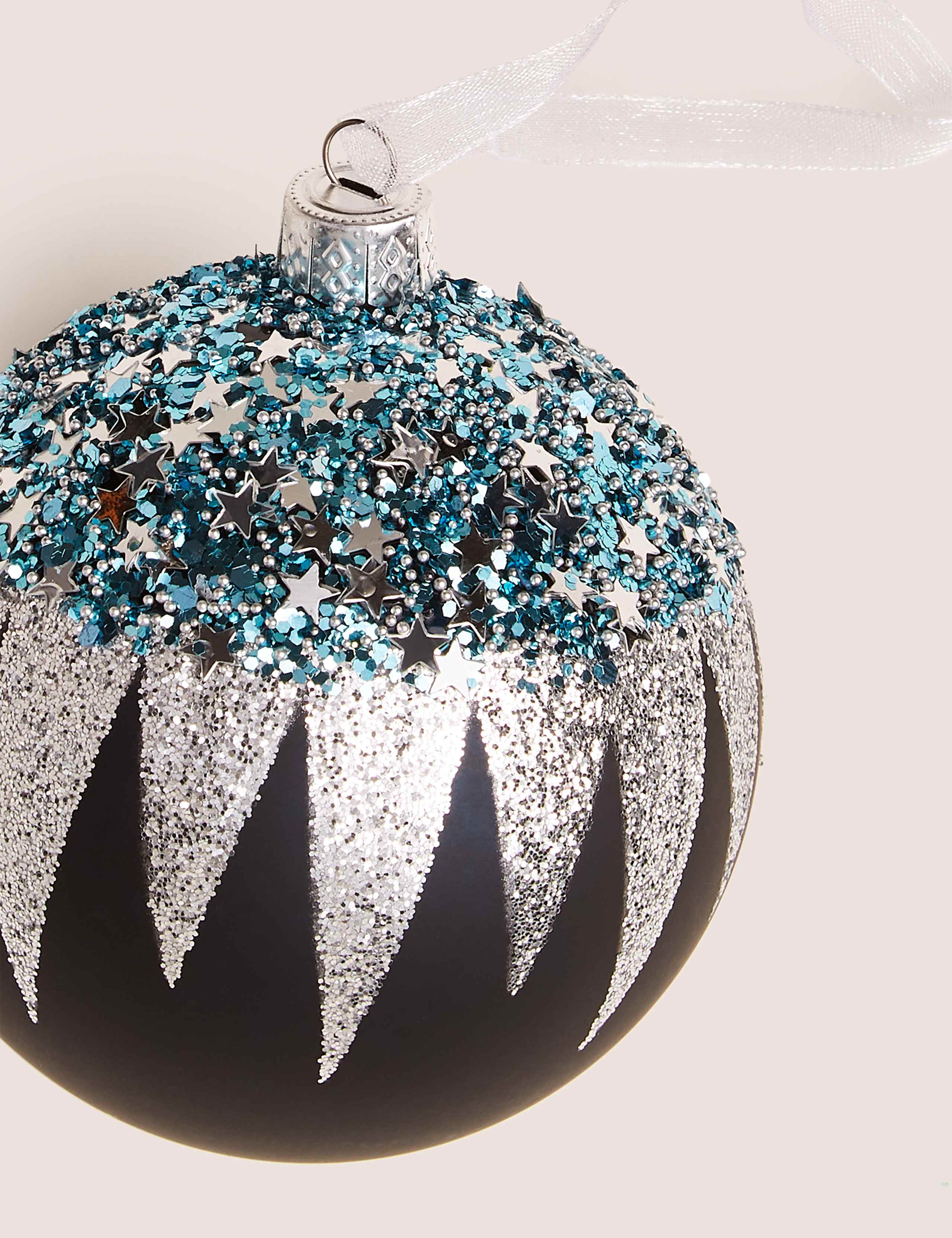 Icicle Glitter Top Bauble 2 of 2