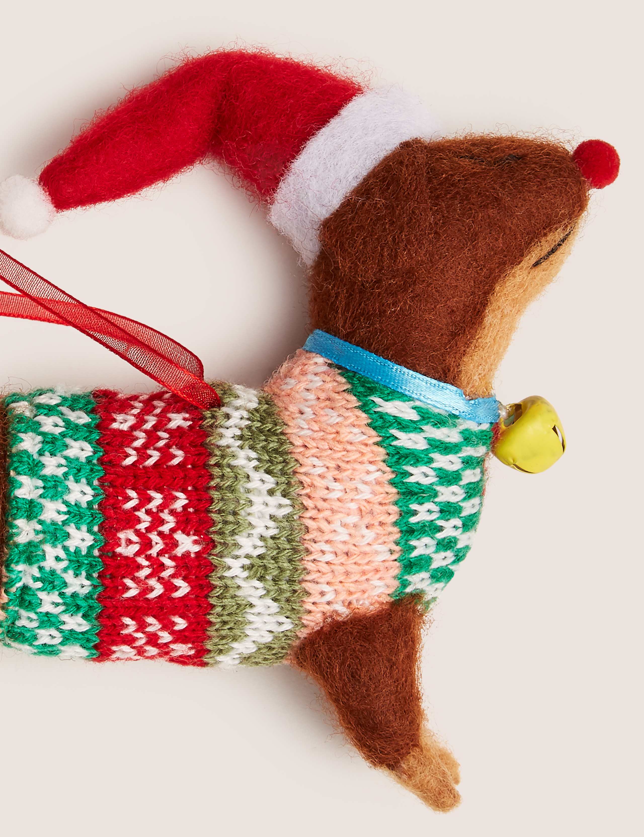 Felt Sausage Dog Bauble 2 of 2