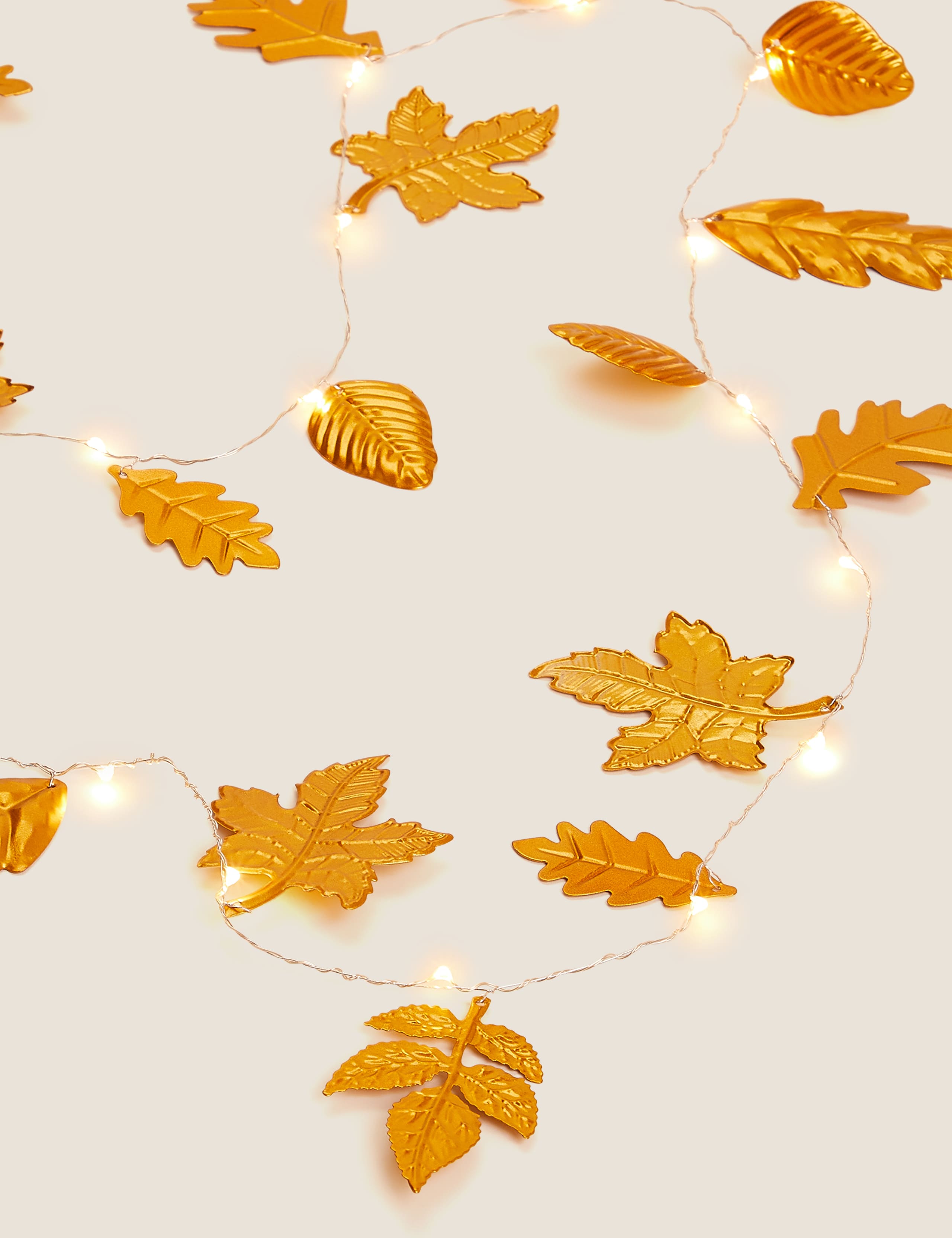 Metal Decorative Leaf Lights 1 of 4