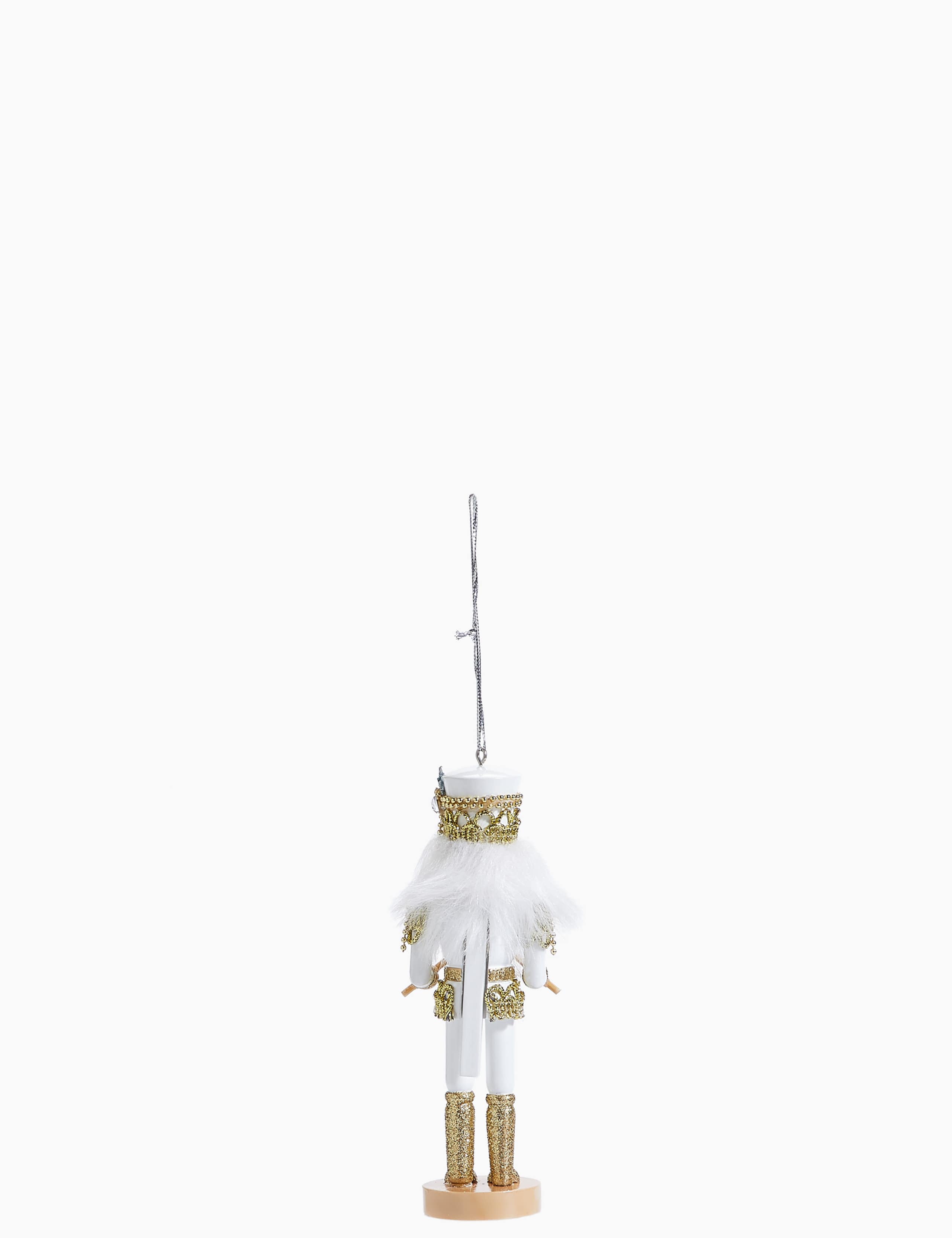 White Nutcracker Hanging Tree Decoration 3 of 3