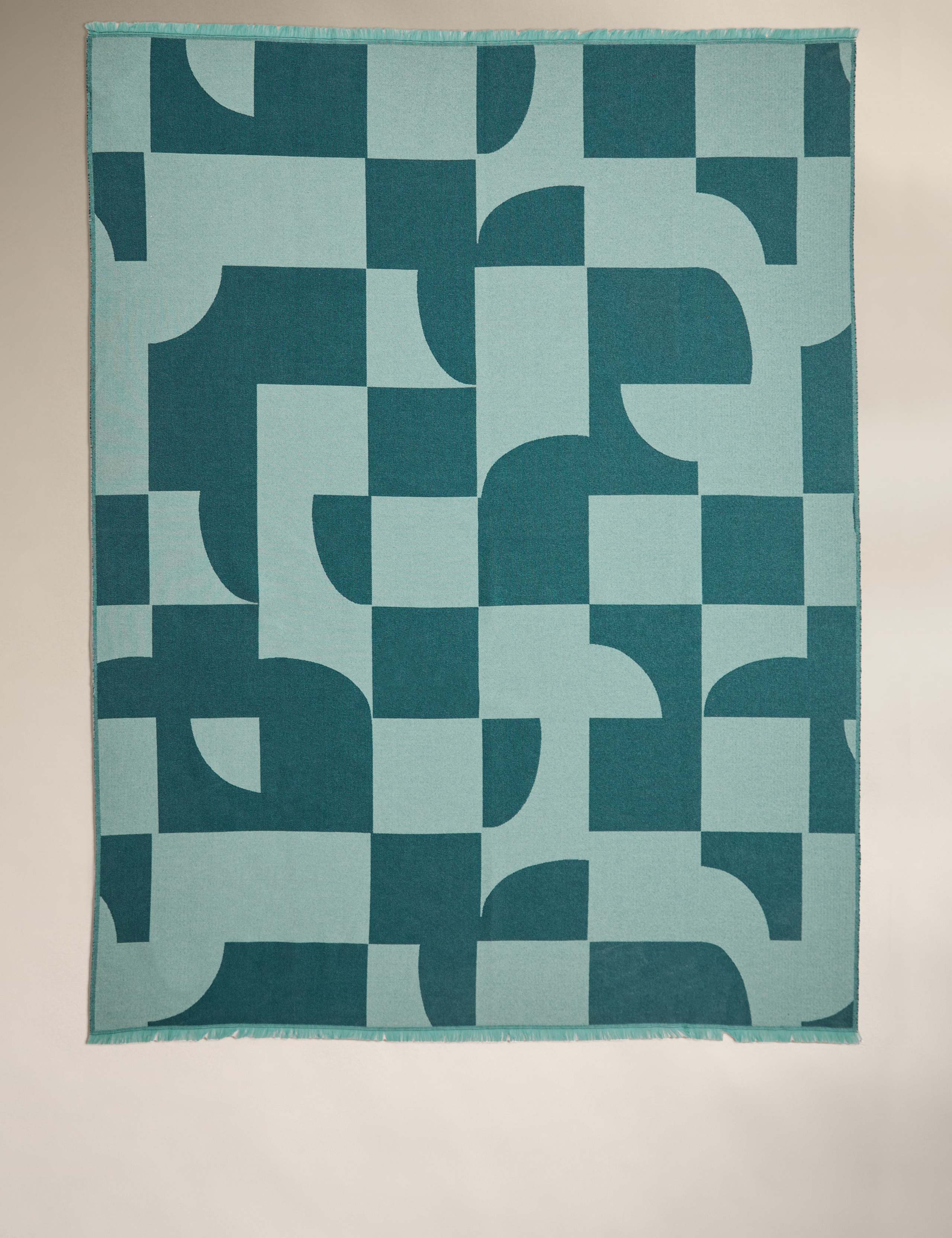 Geometric Fringed Throw 2 of 5