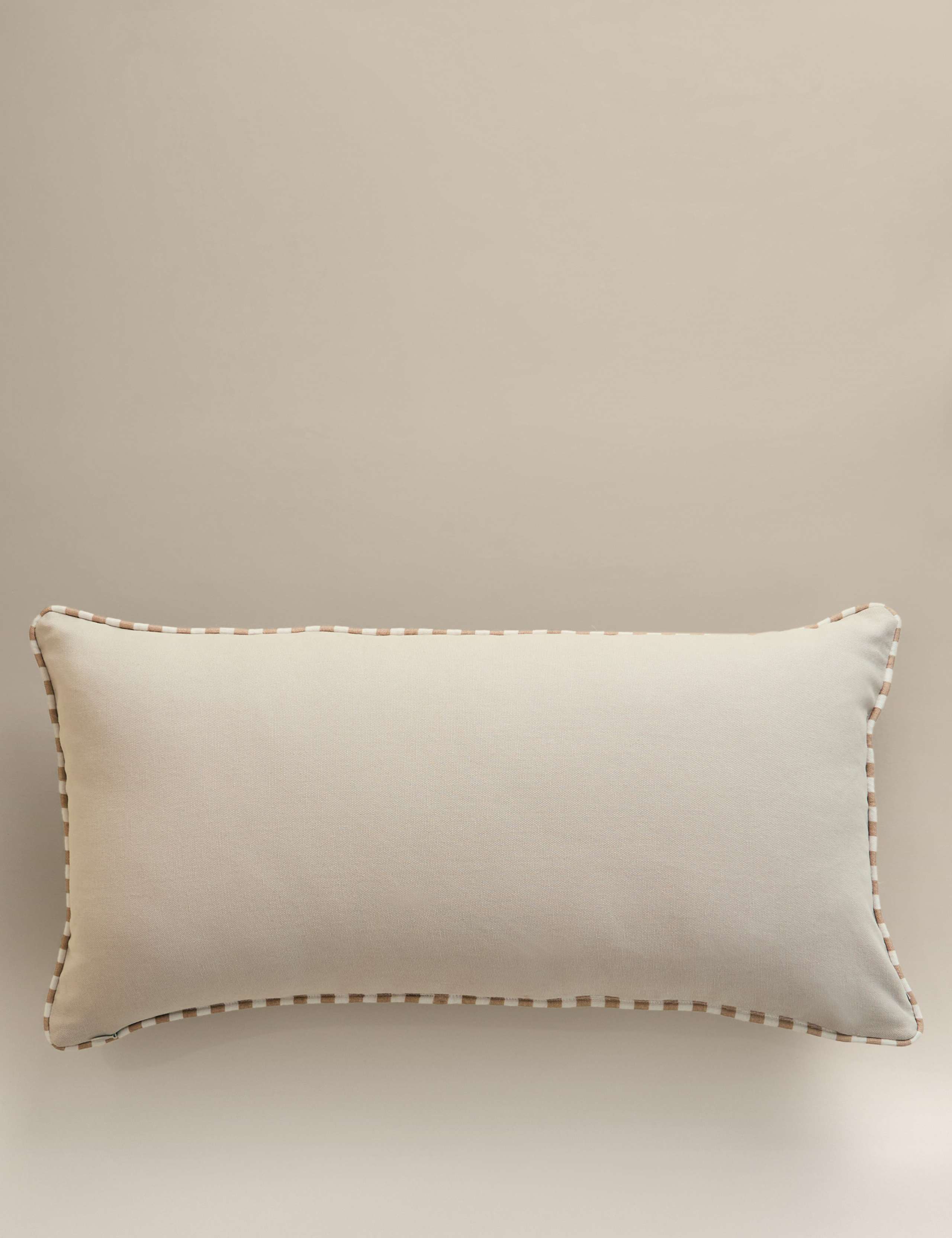 Pure Cotton Embroidered Floral Bolster Cushion 3 of 4