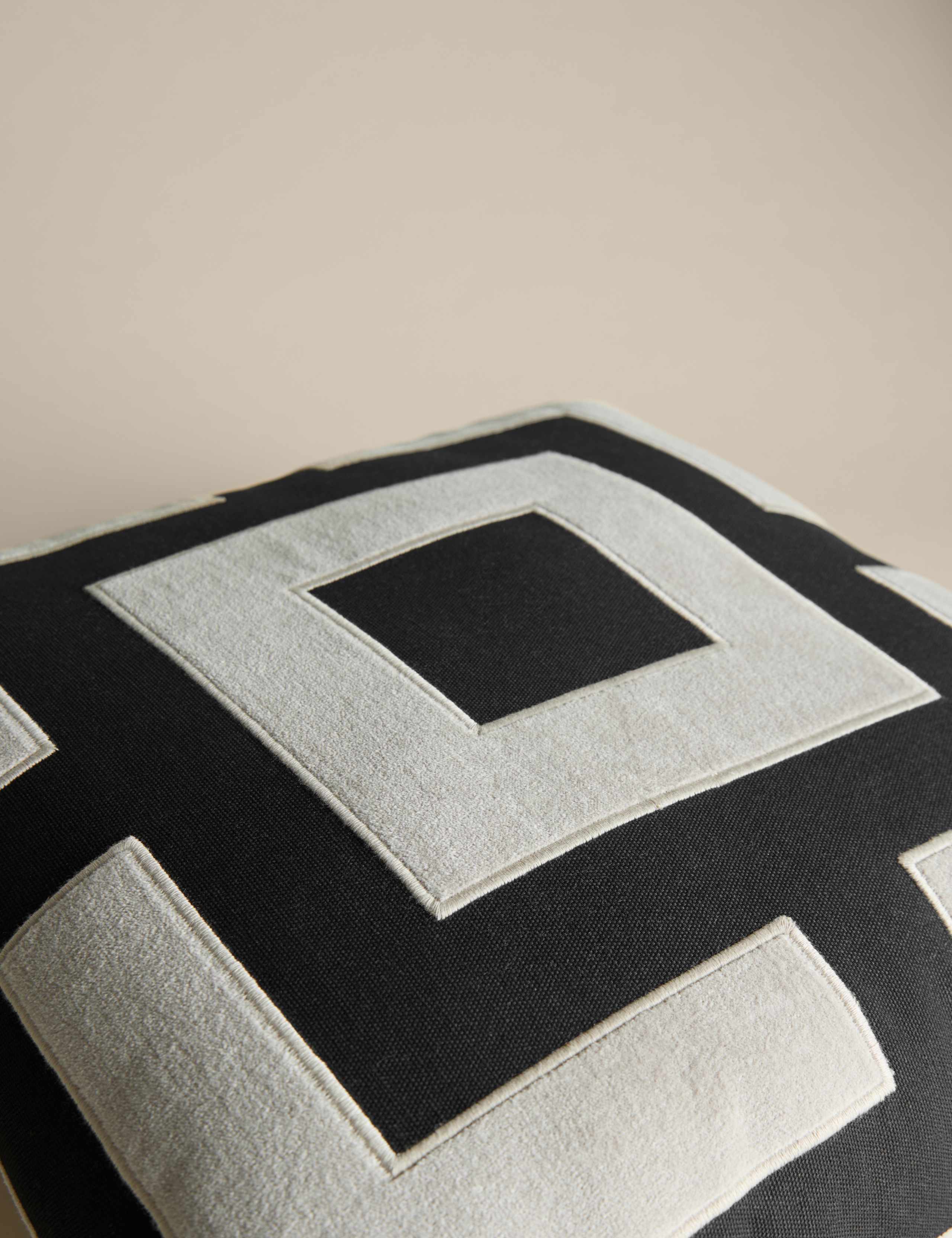 Box Applique Square Cushion 3 of 5