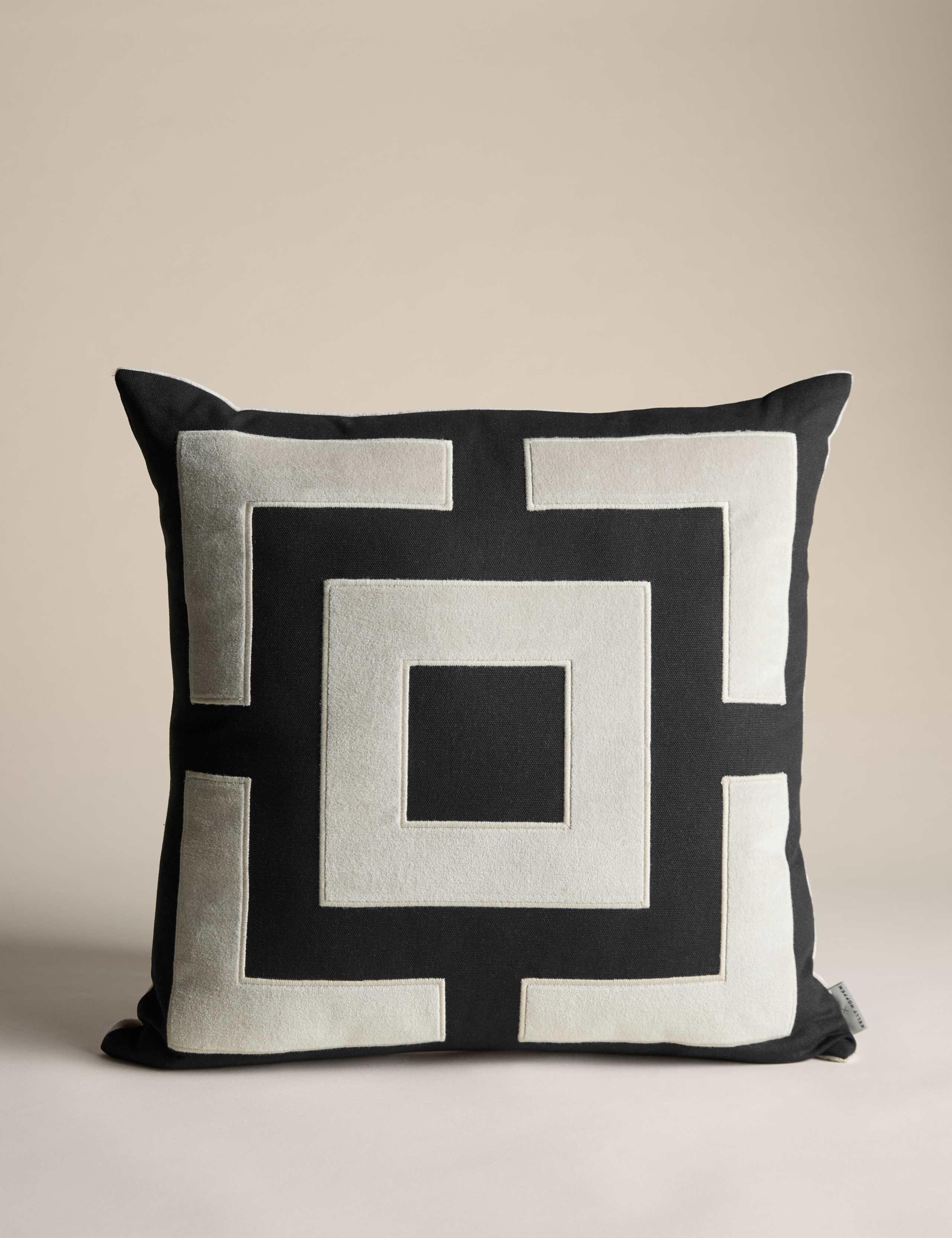 Box Applique Square Cushion 2 of 5