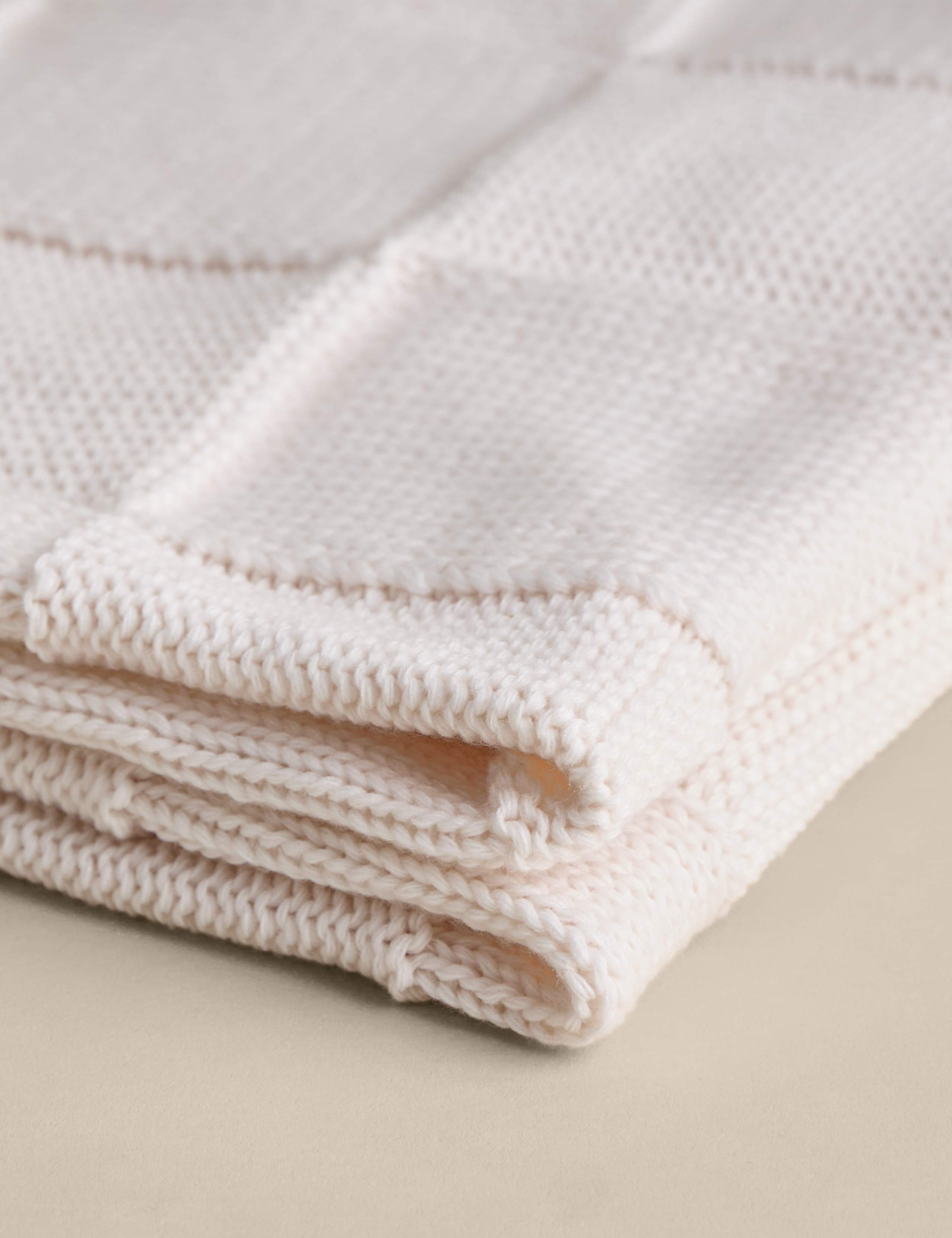 Knitted Checkerboard Large Throw 4 of 4