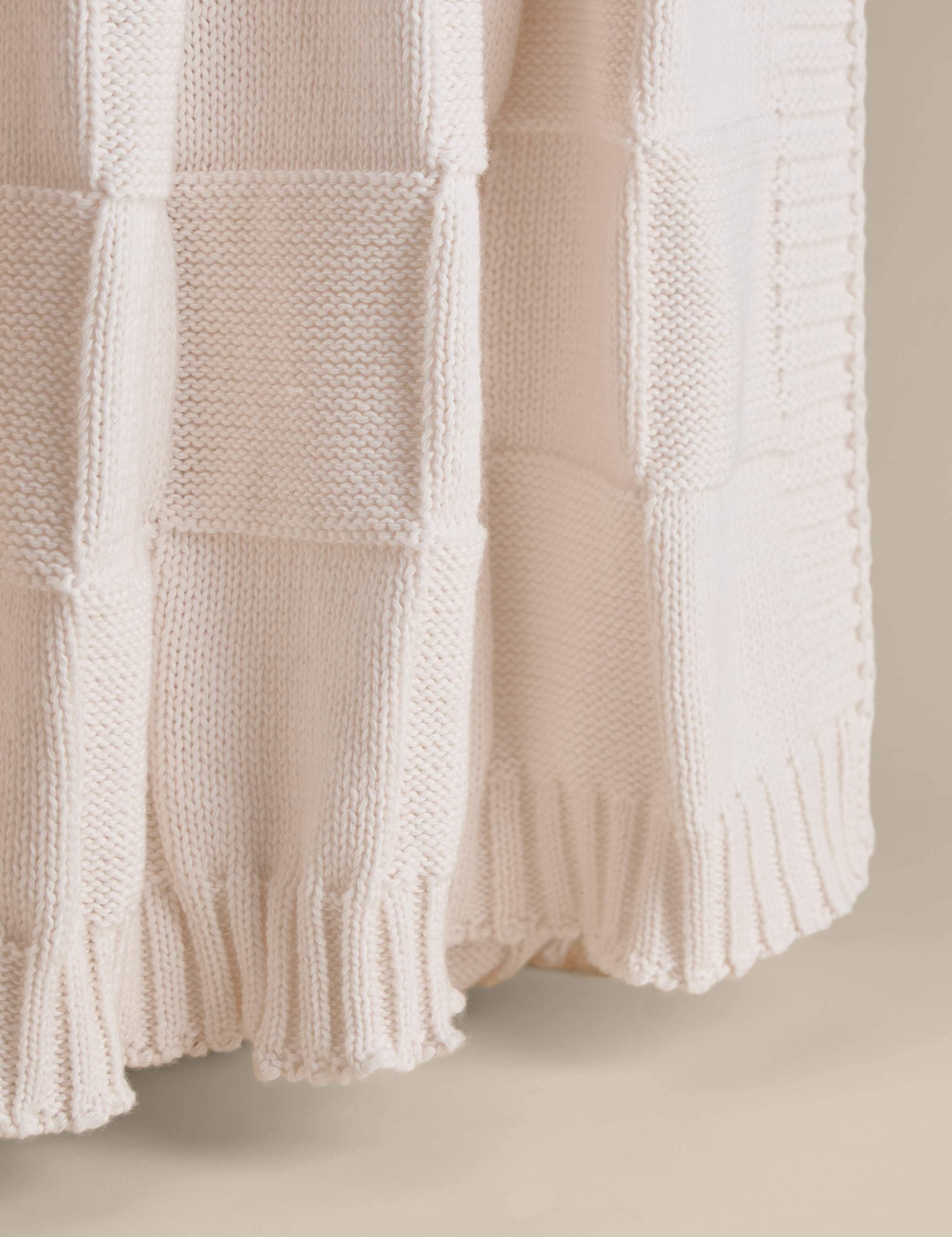 Knitted Checkerboard Large Throw 2 of 4