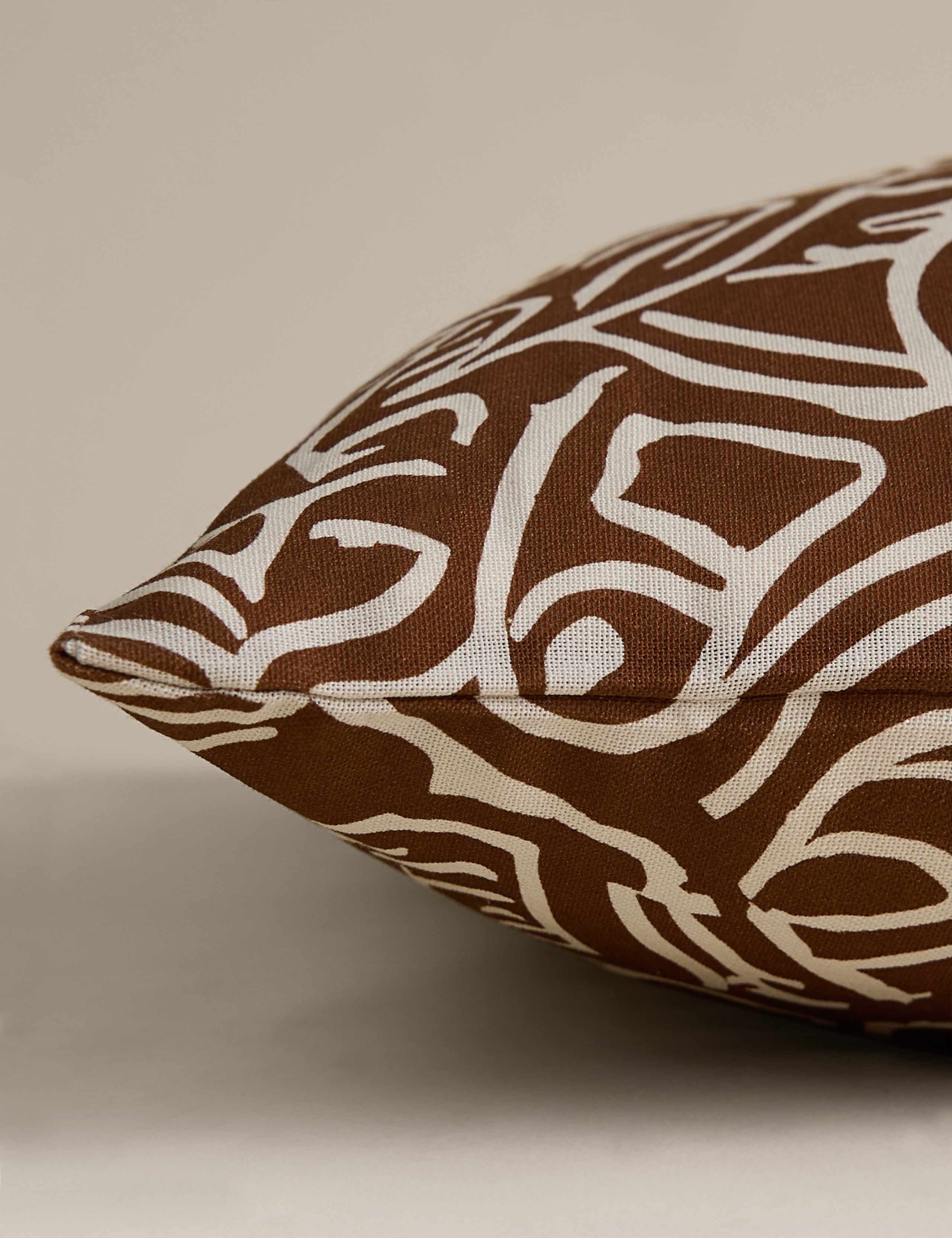 Pure Cotton Abstract Swirl Cushion Cover 4 of 4