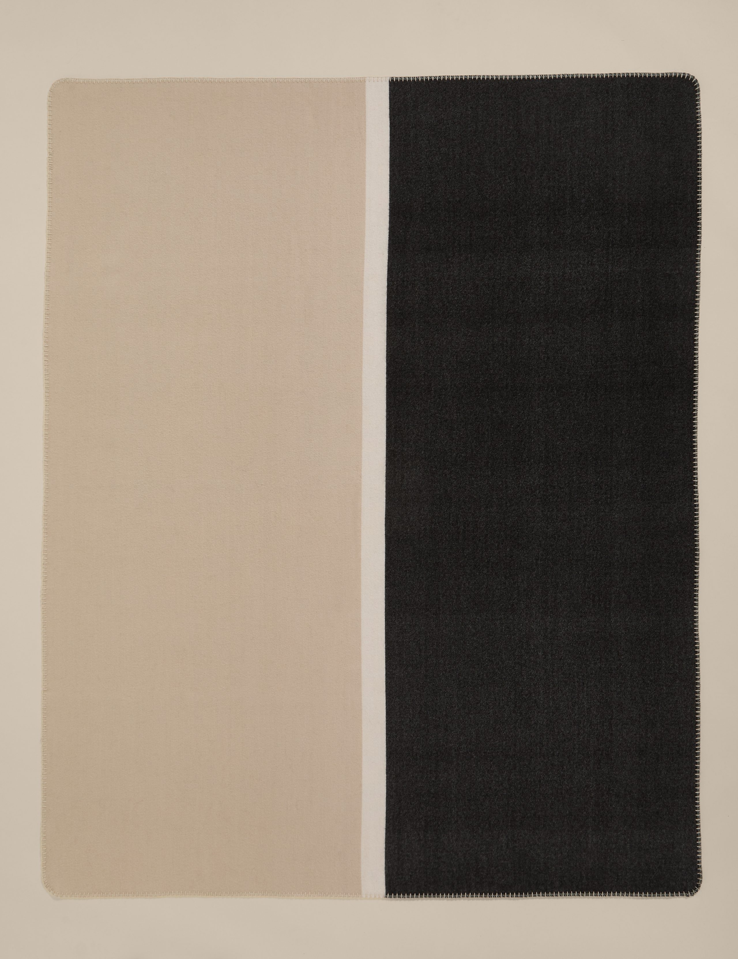 Kelly Hoppen Wool Blend Colour Block Brushed Throw 7 of 7