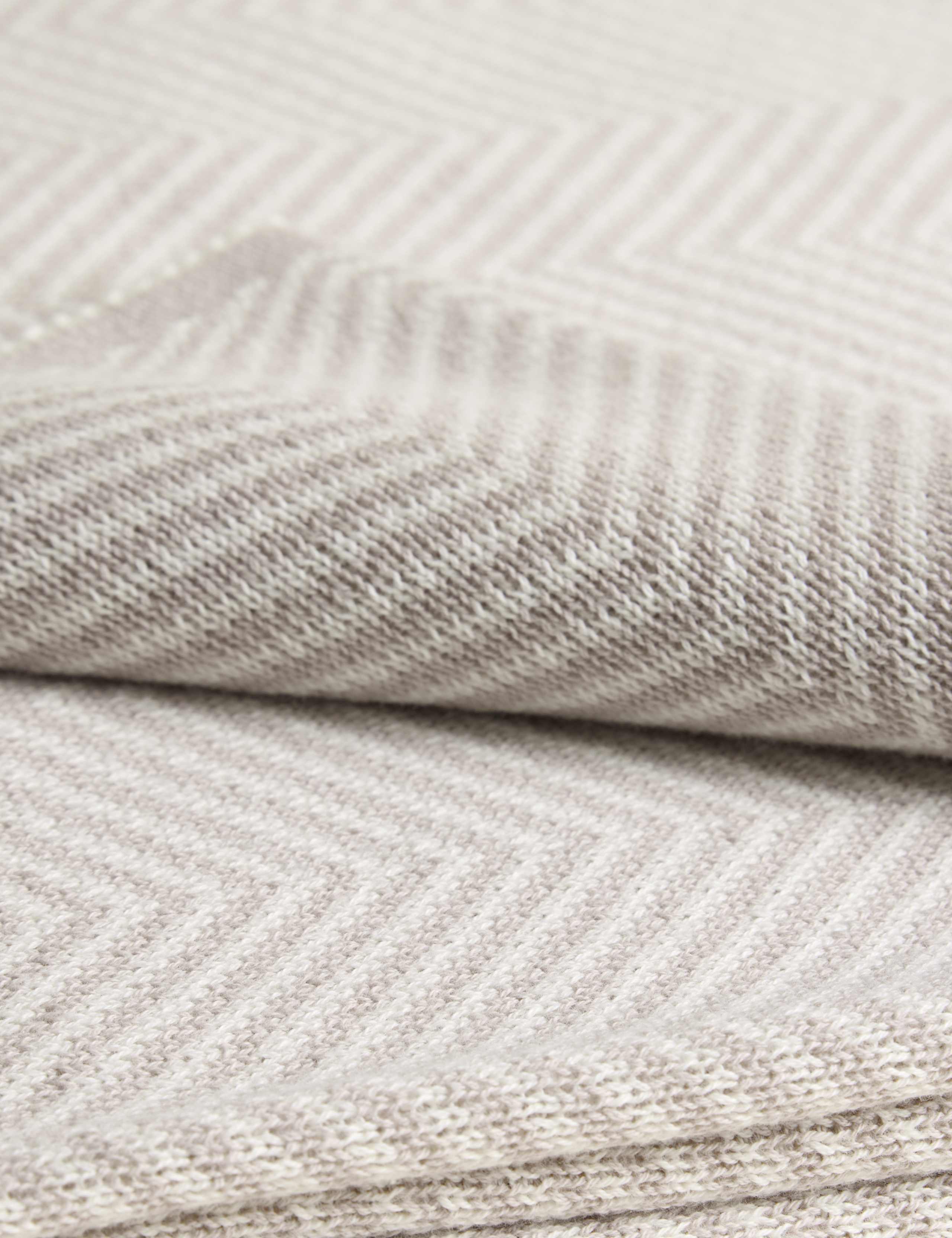 Kelly Hoppen Pure Cotton Chevron Knitted Throw 4 of 7