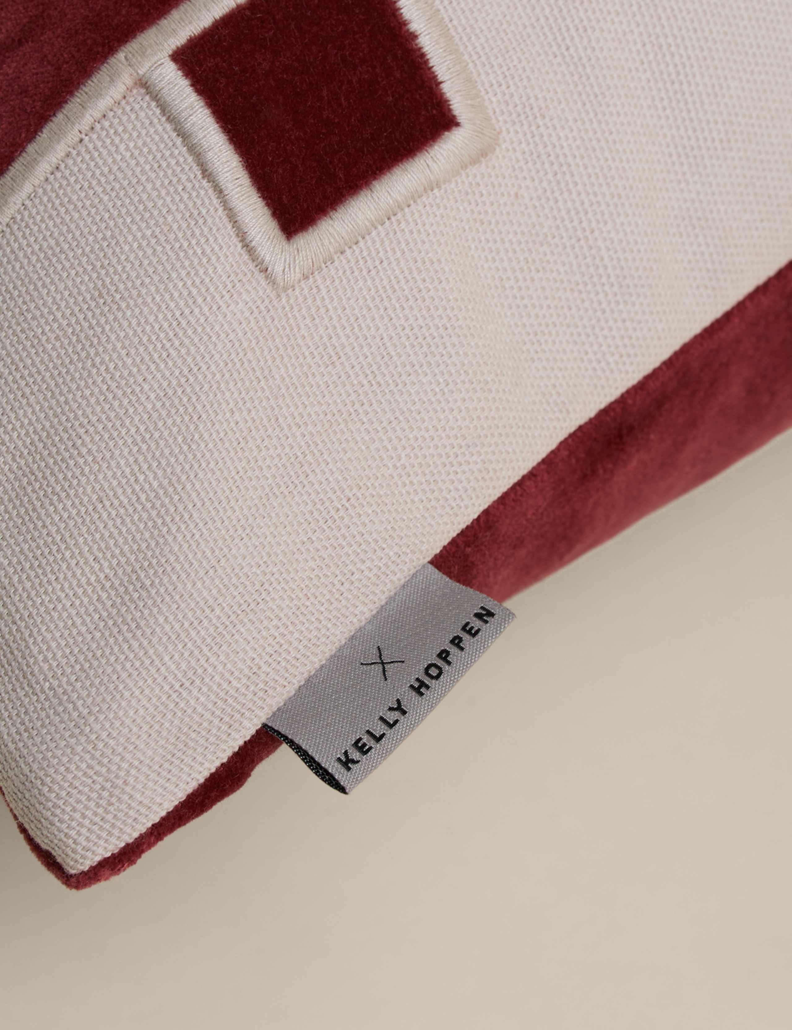 Pure Cotton Geometric Appliqué Cushion 5 of 5