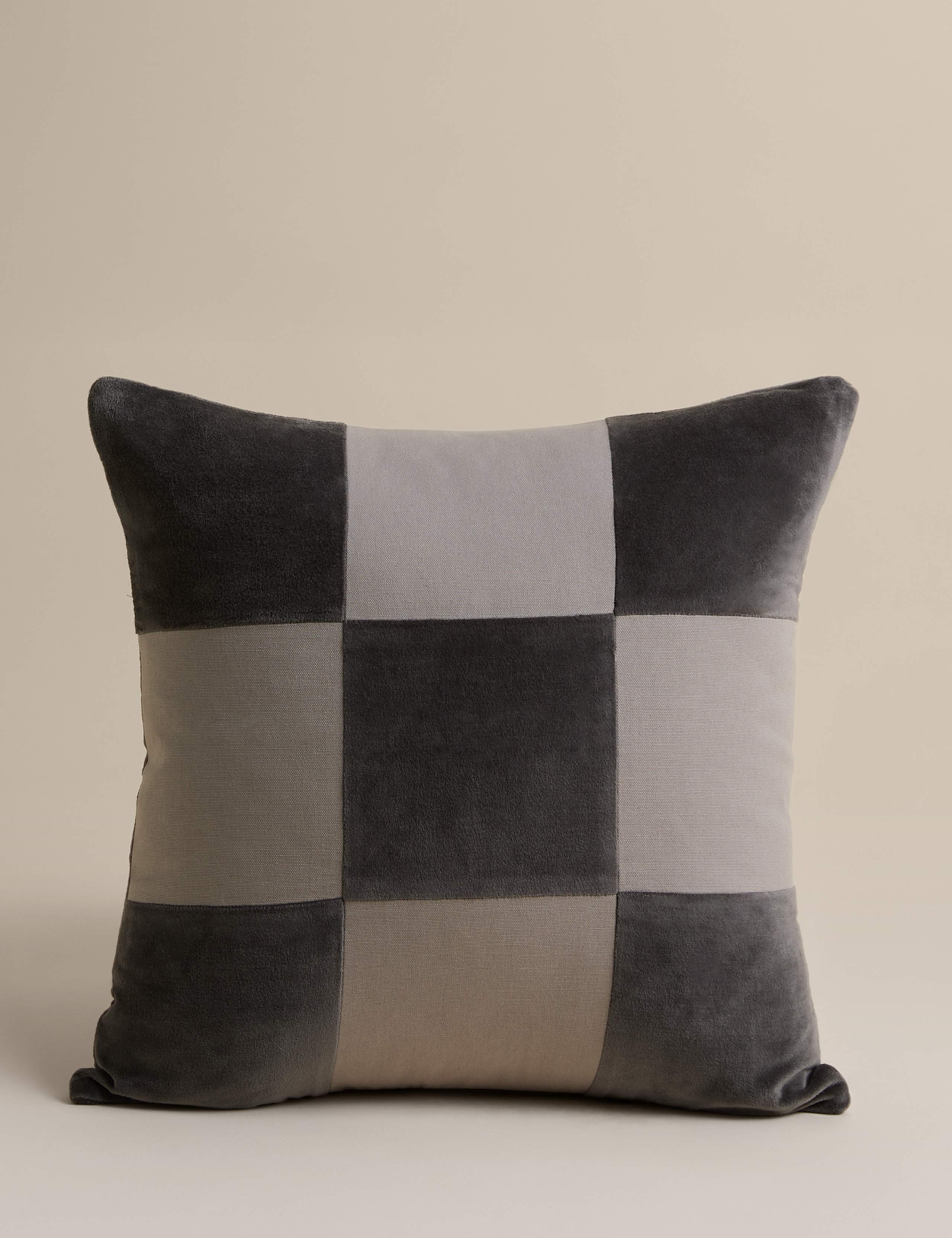 Pure Cotton Checkerboard Cushion 2 of 5