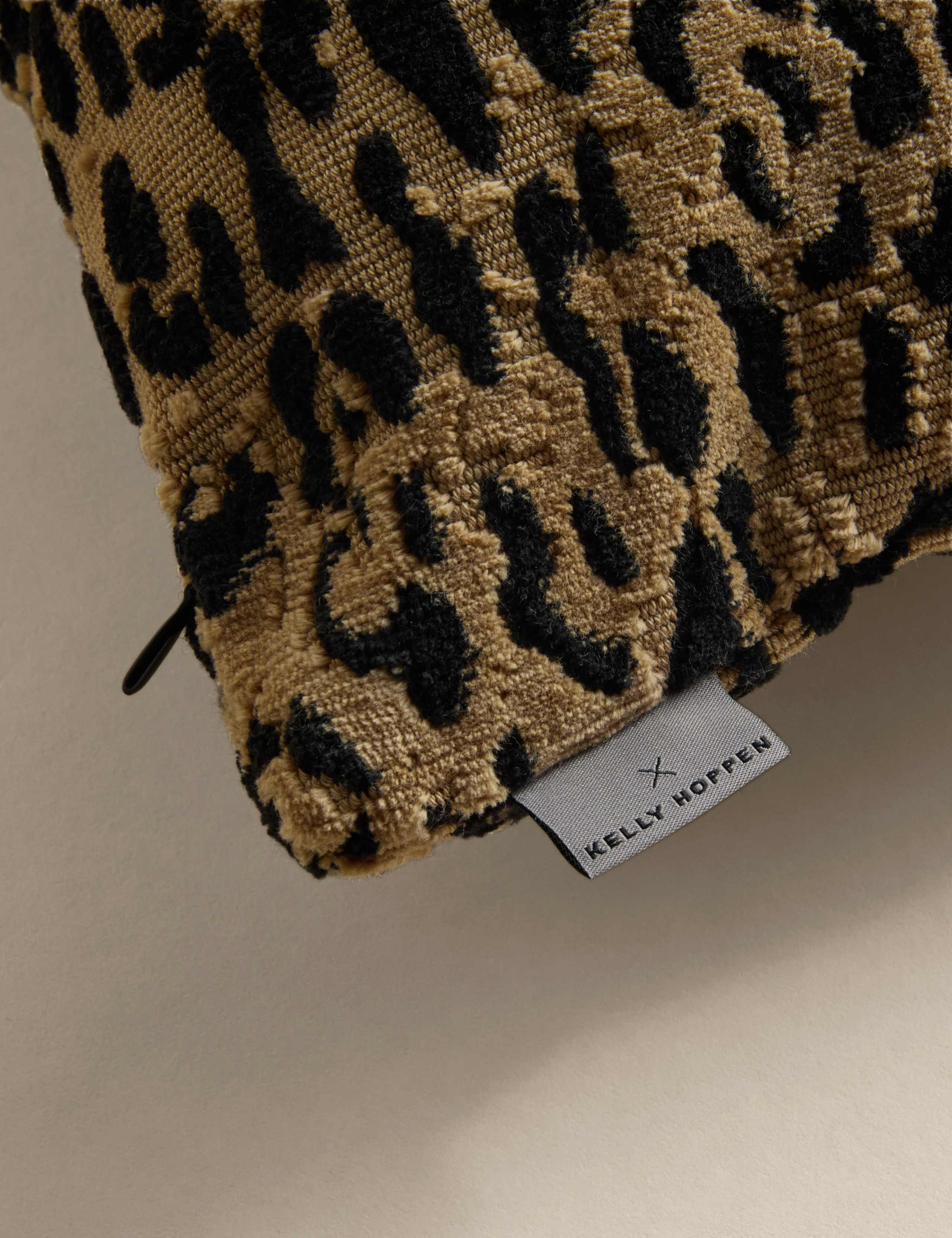 Chenille Leopard Print Long Bolster Cushion 5 of 8