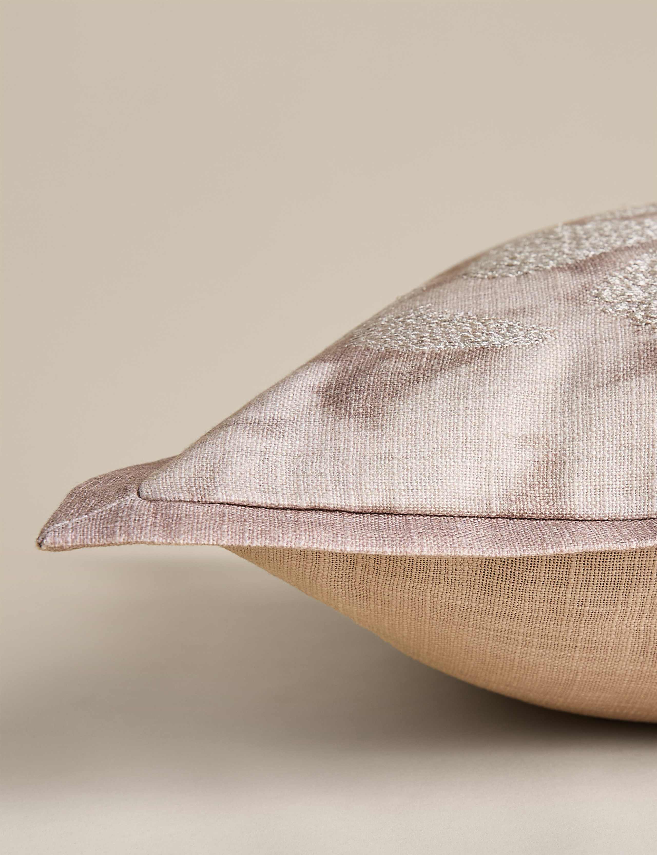 Pure Cotton Floral Suede-Look Cushion 2 of 4