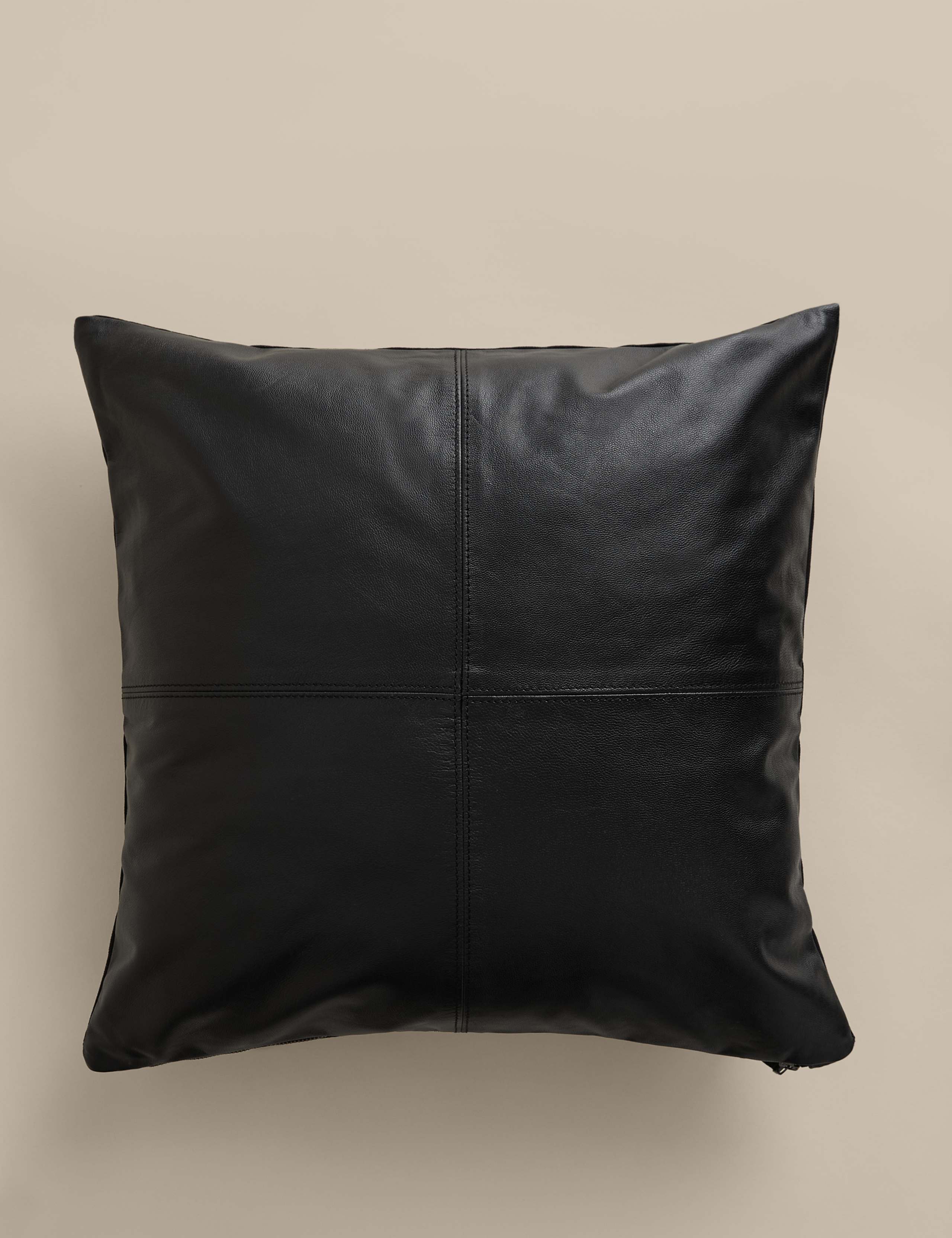 Leather Panel Cushion 1 of 4