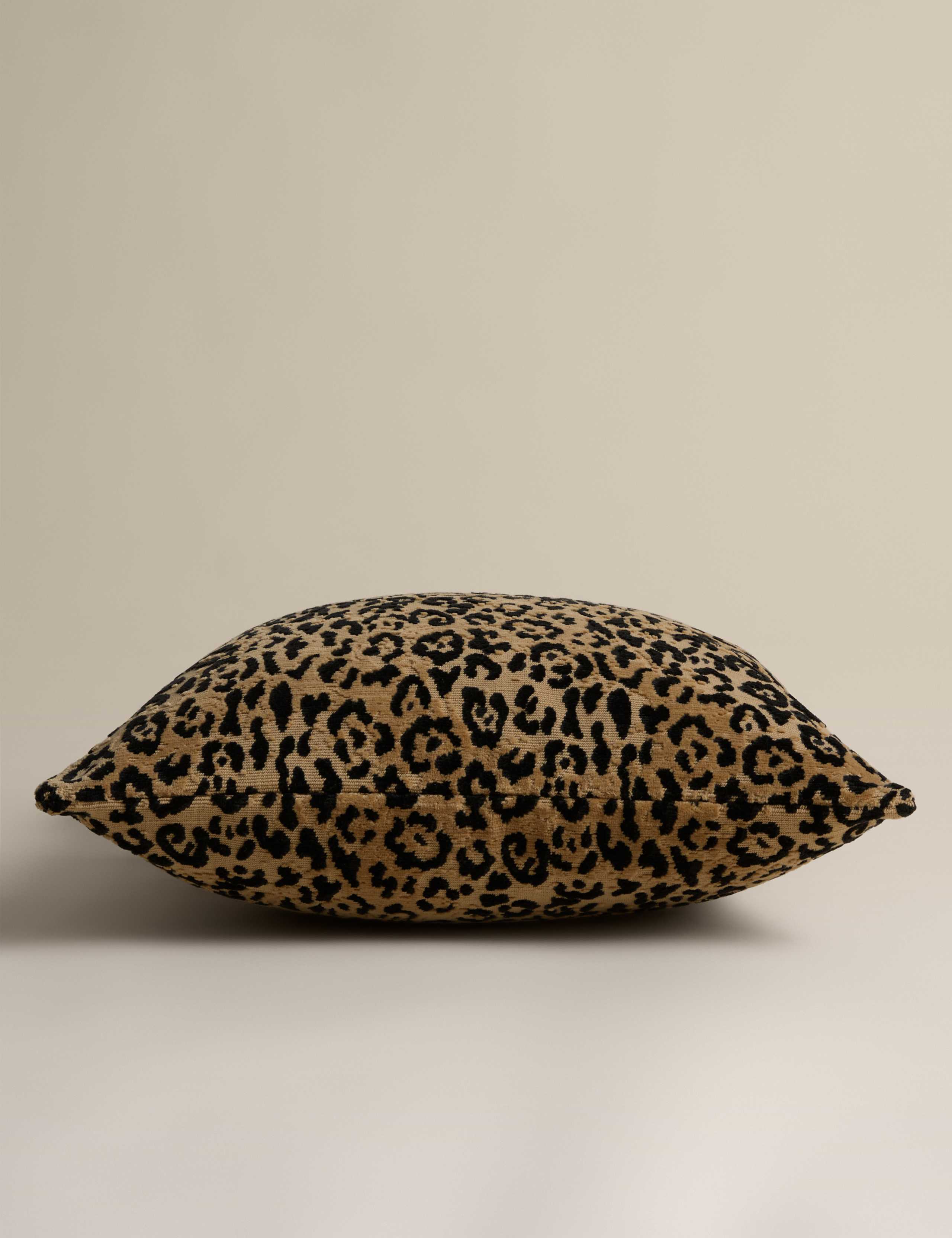 Cotton Rich Leopard Print Jacquard Cushion 5 of 8