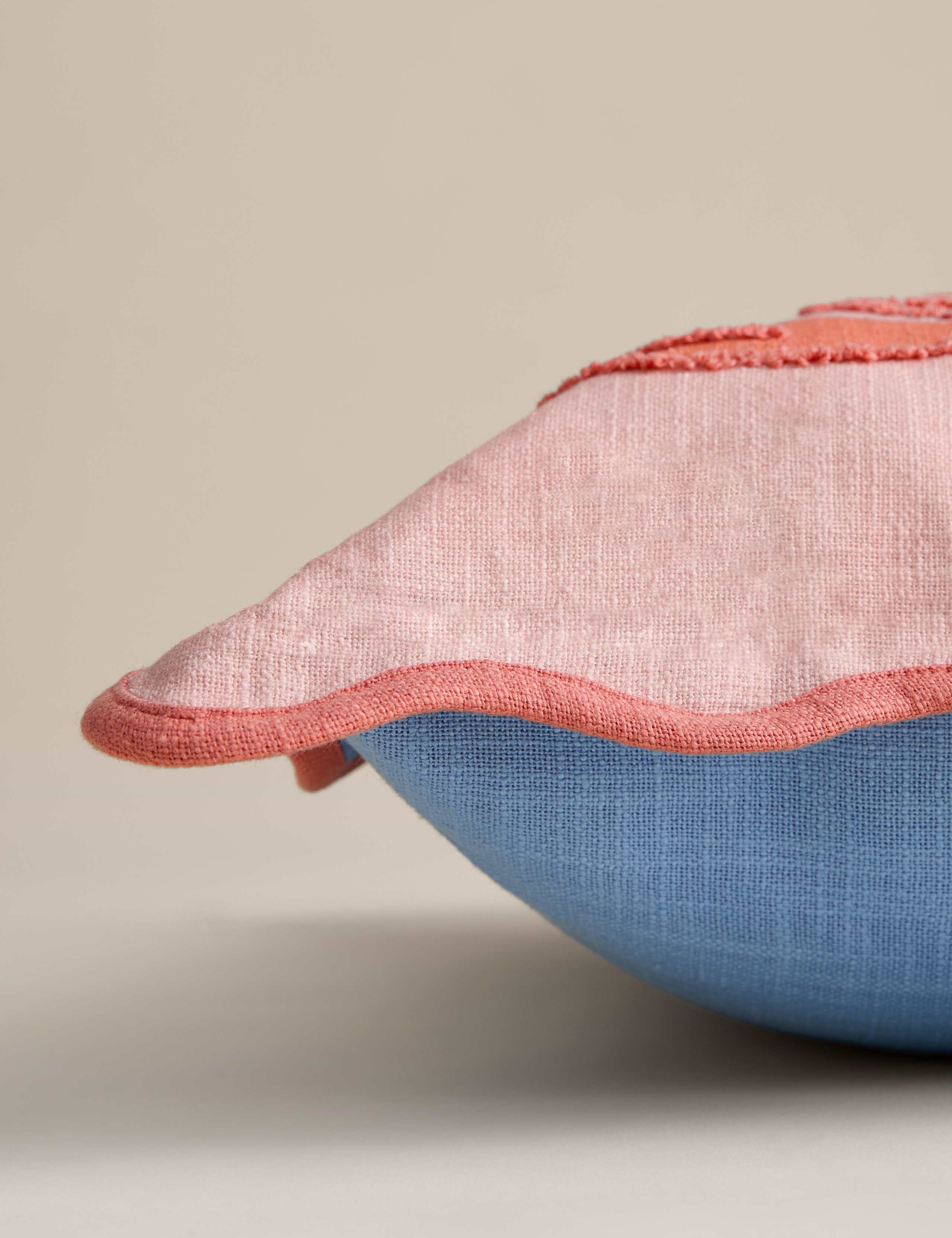 Pure Cotton Palm Embroidered Outdoor Cushion 2 of 4