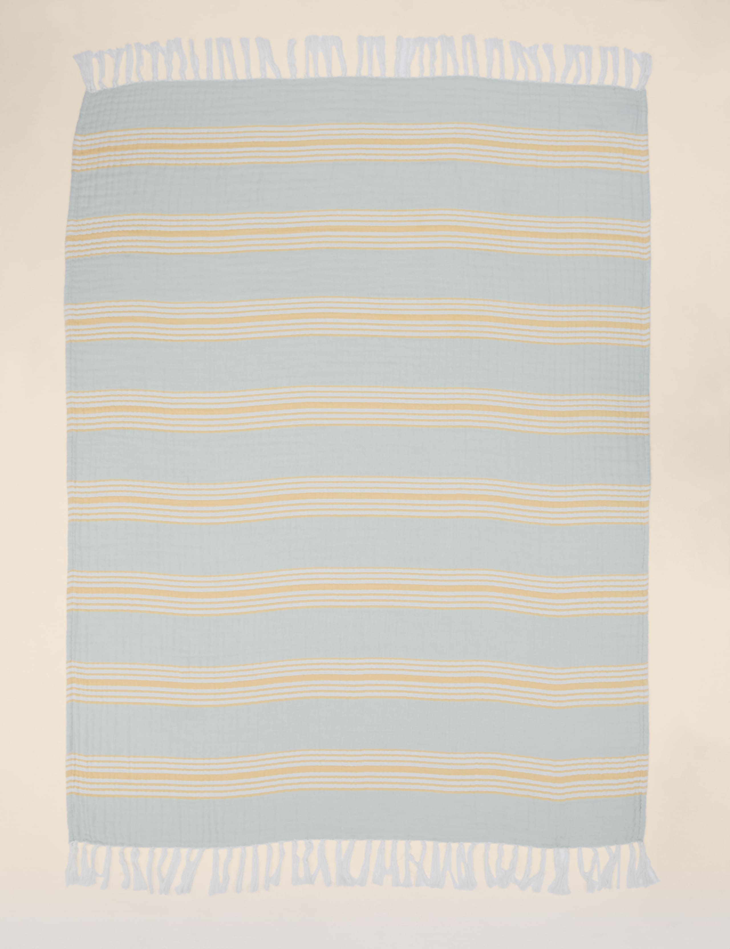 Pure Cotton Striped Large Throw 3 of 4