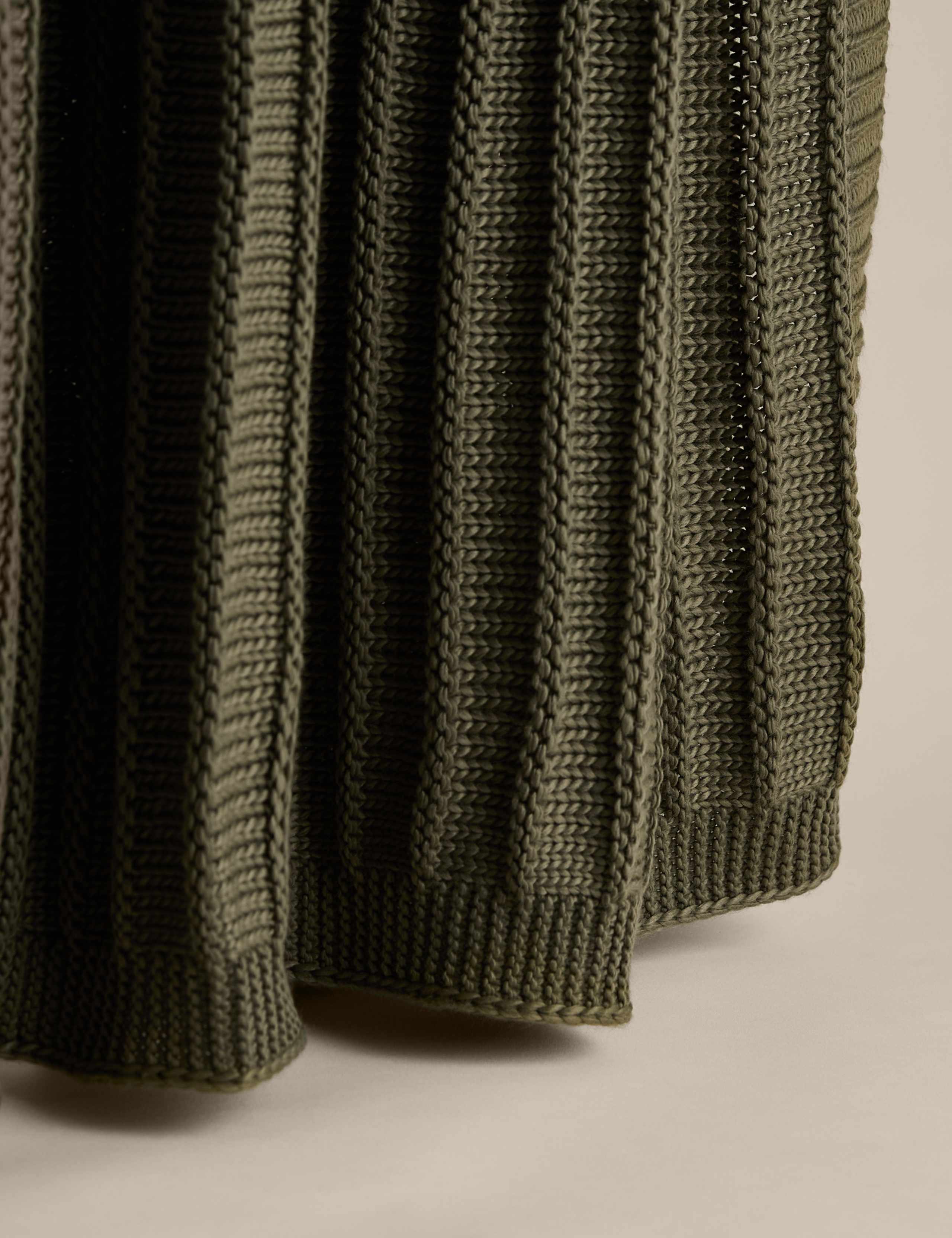 Ribbed Knitted Throw 2 of 4