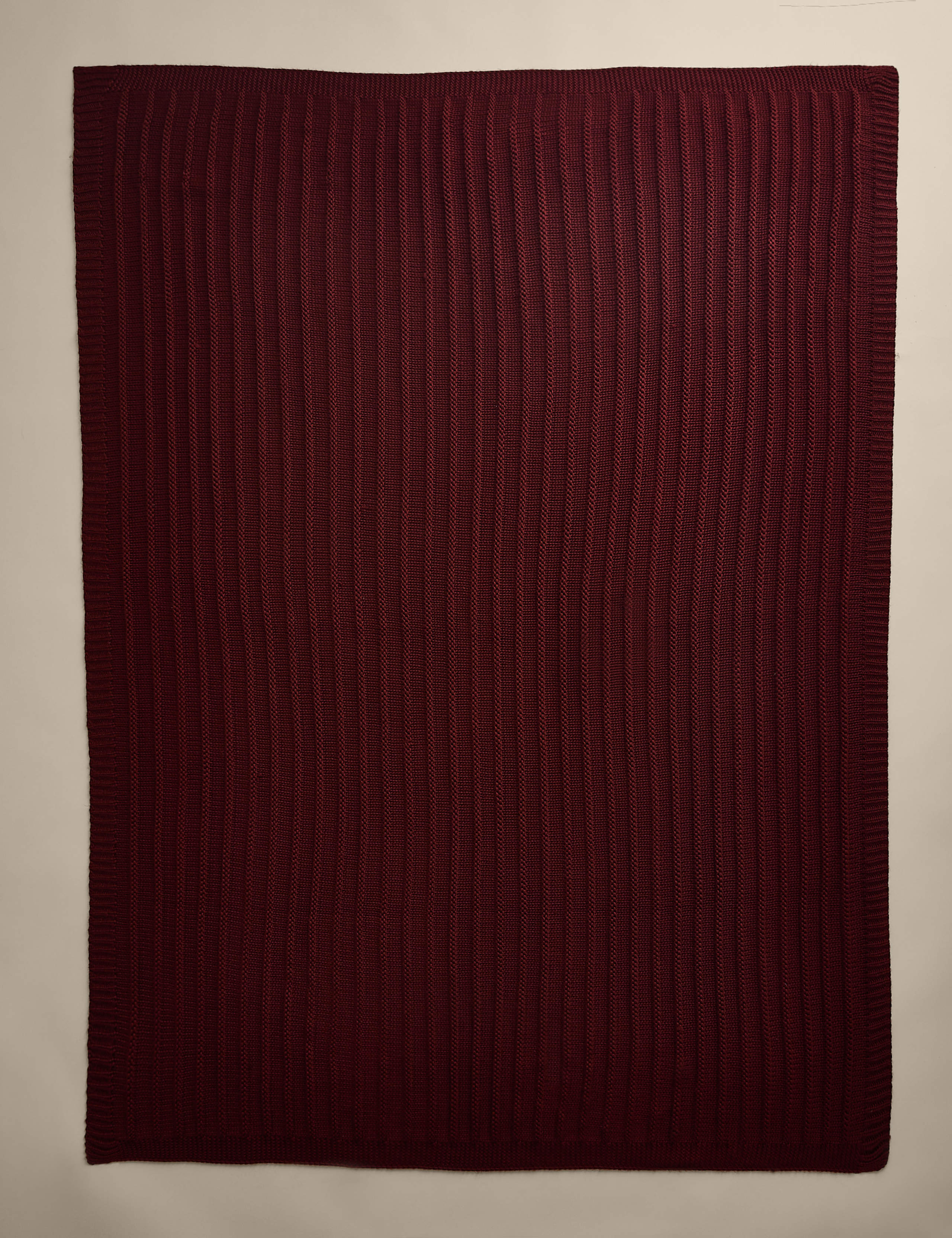 Ribbed Knitted Throw 2 of 4