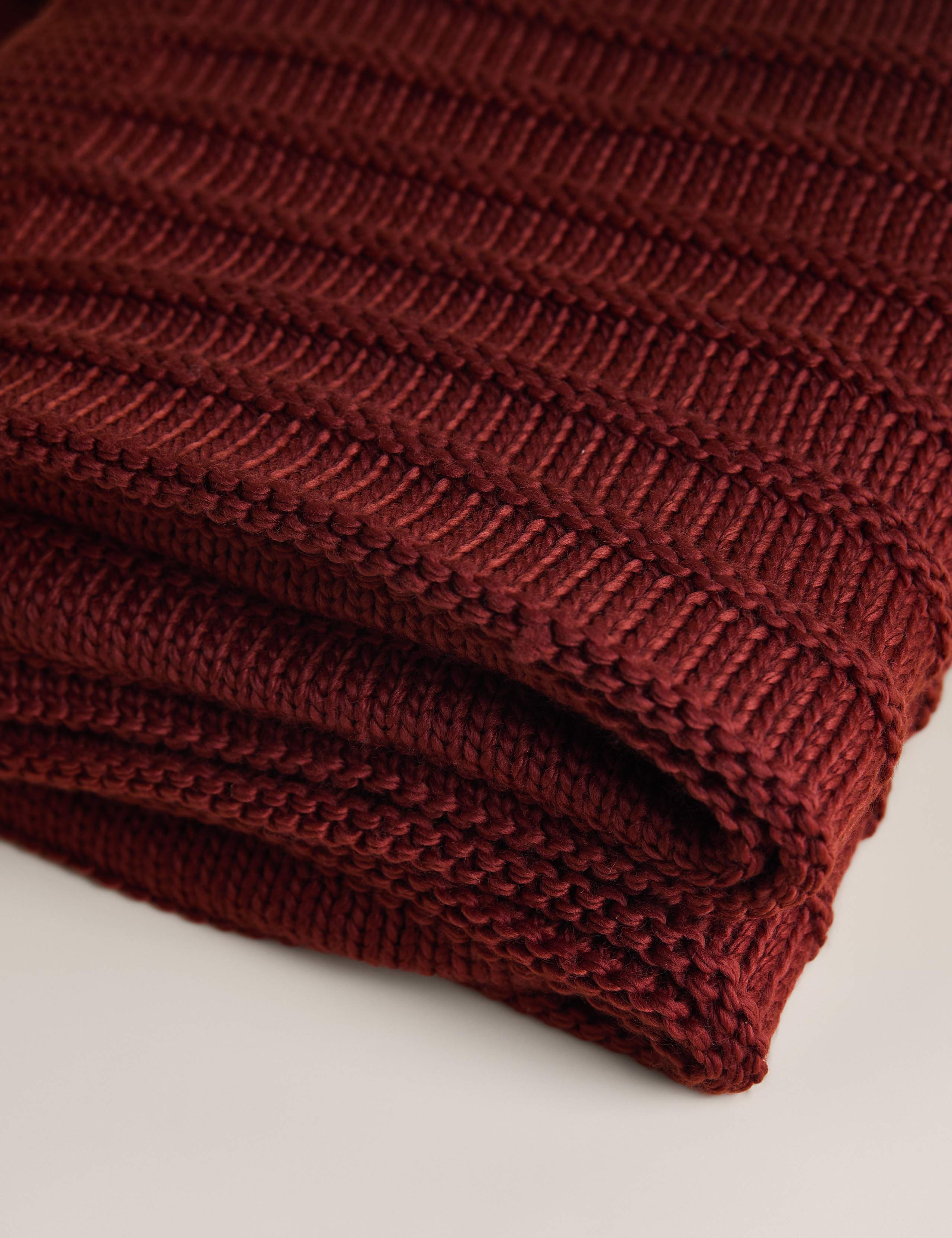 Ribbed Knitted Throw 3 of 4