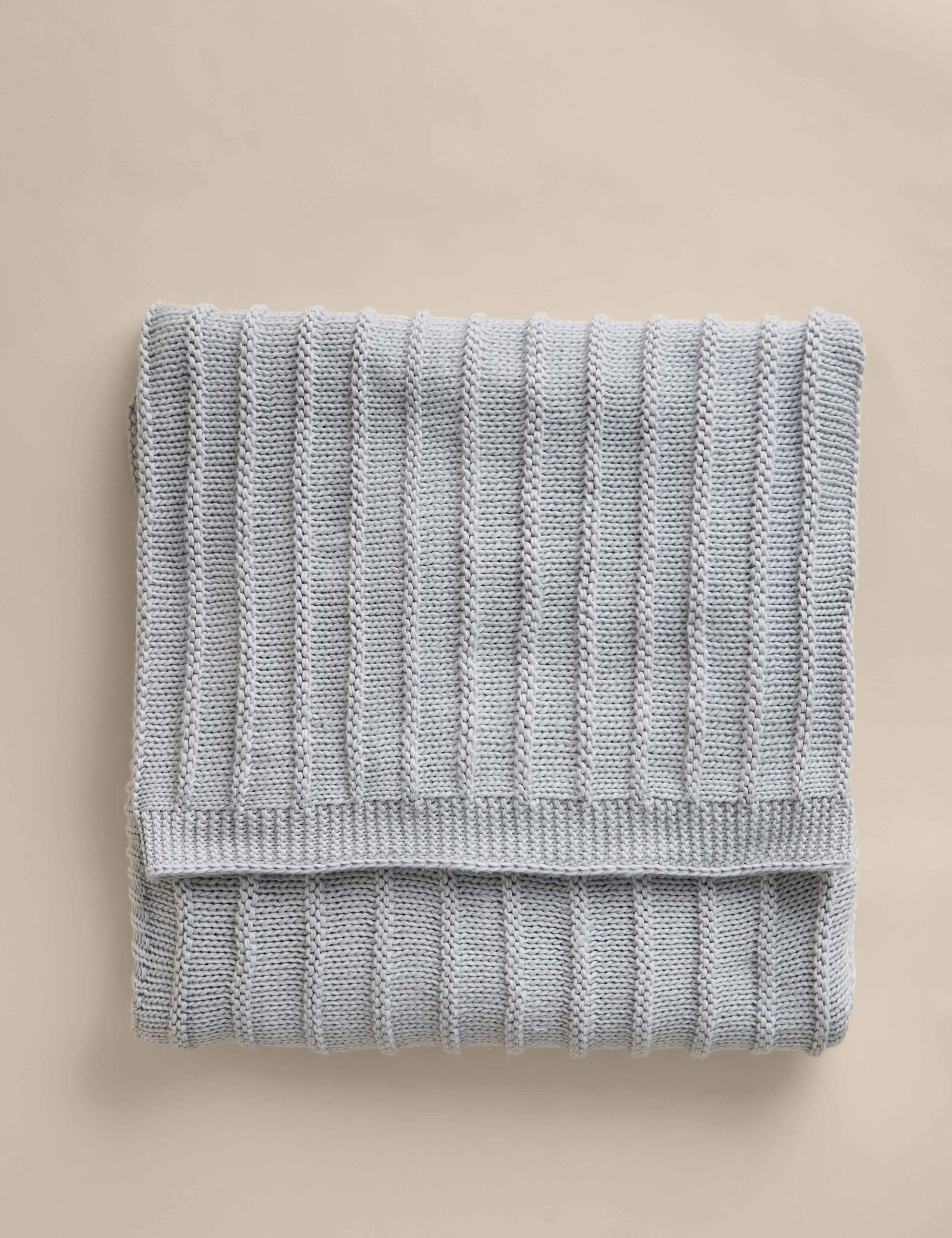 Ribbed Knitted Throw 1 of 4