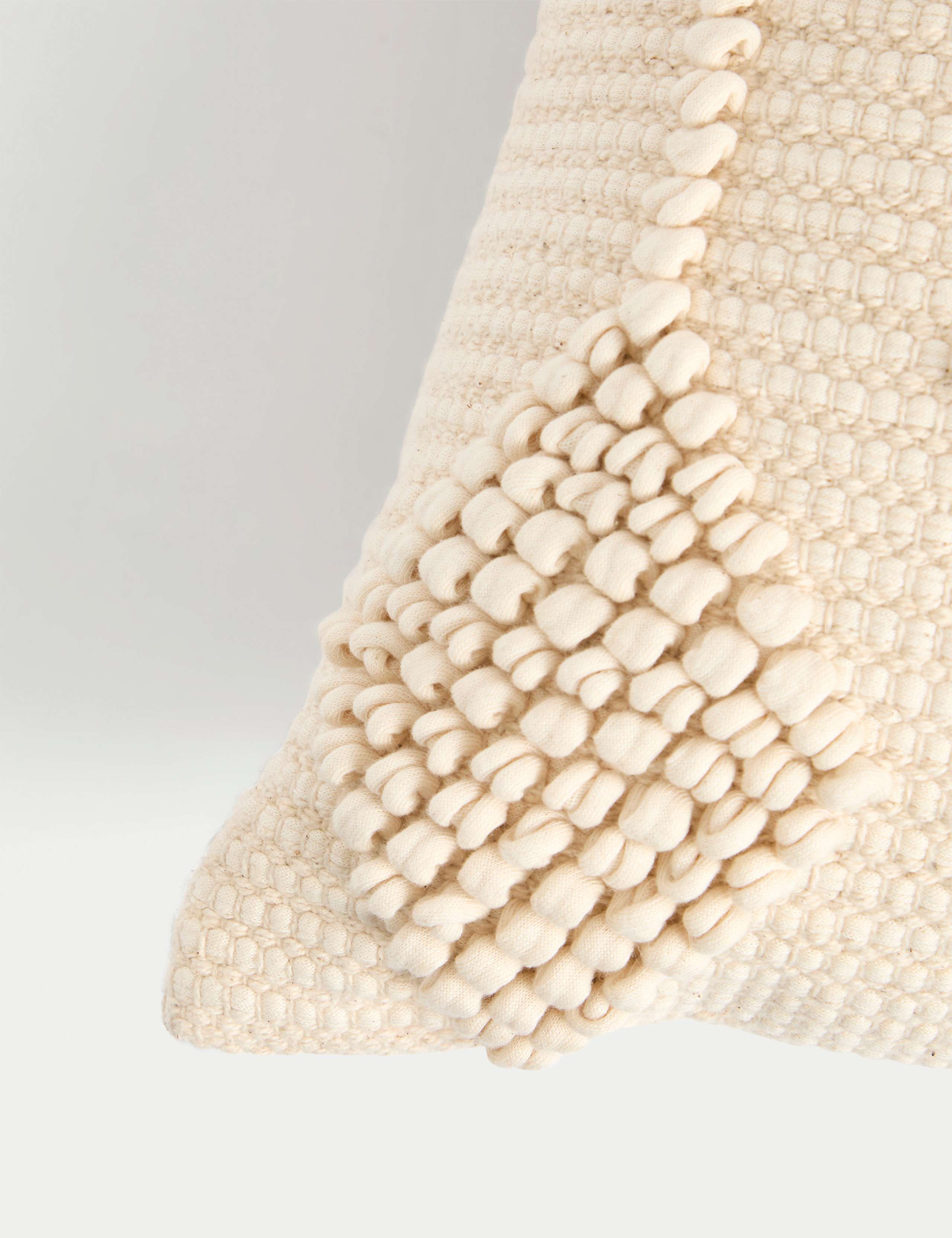Pure Cotton Geometric Embroidered Cushion 4 of 4
