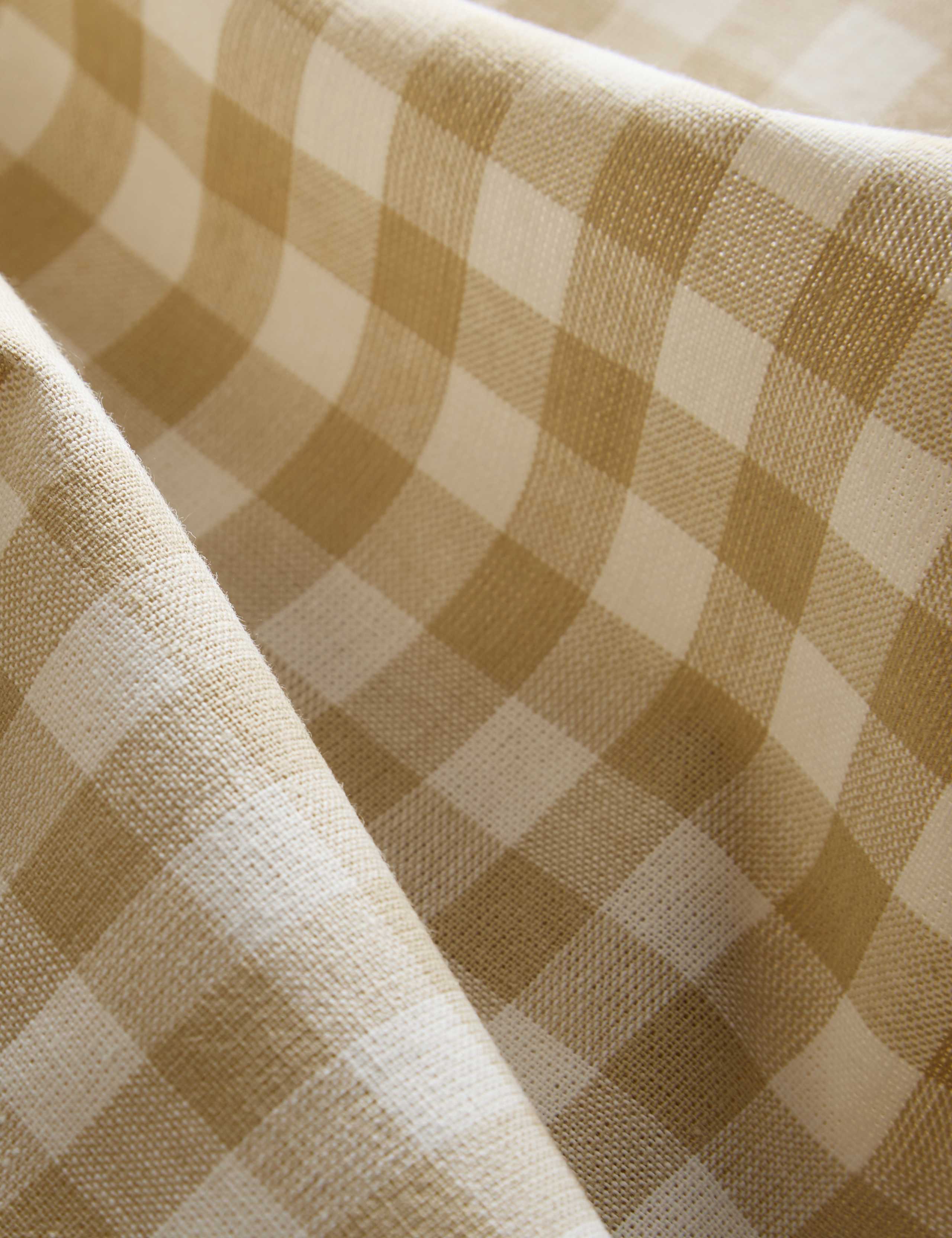 Pure Cotton Gingham Sheer Multiway Curtains 4 of 4