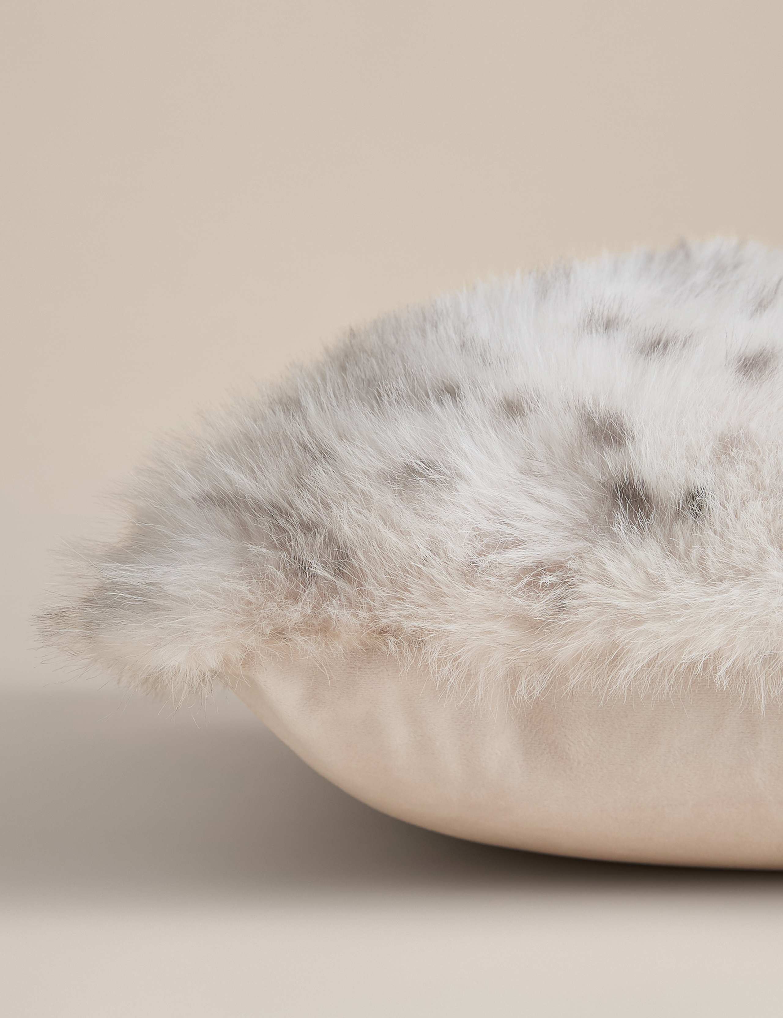 Faux Fur Animal Print Cushion 2 of 4