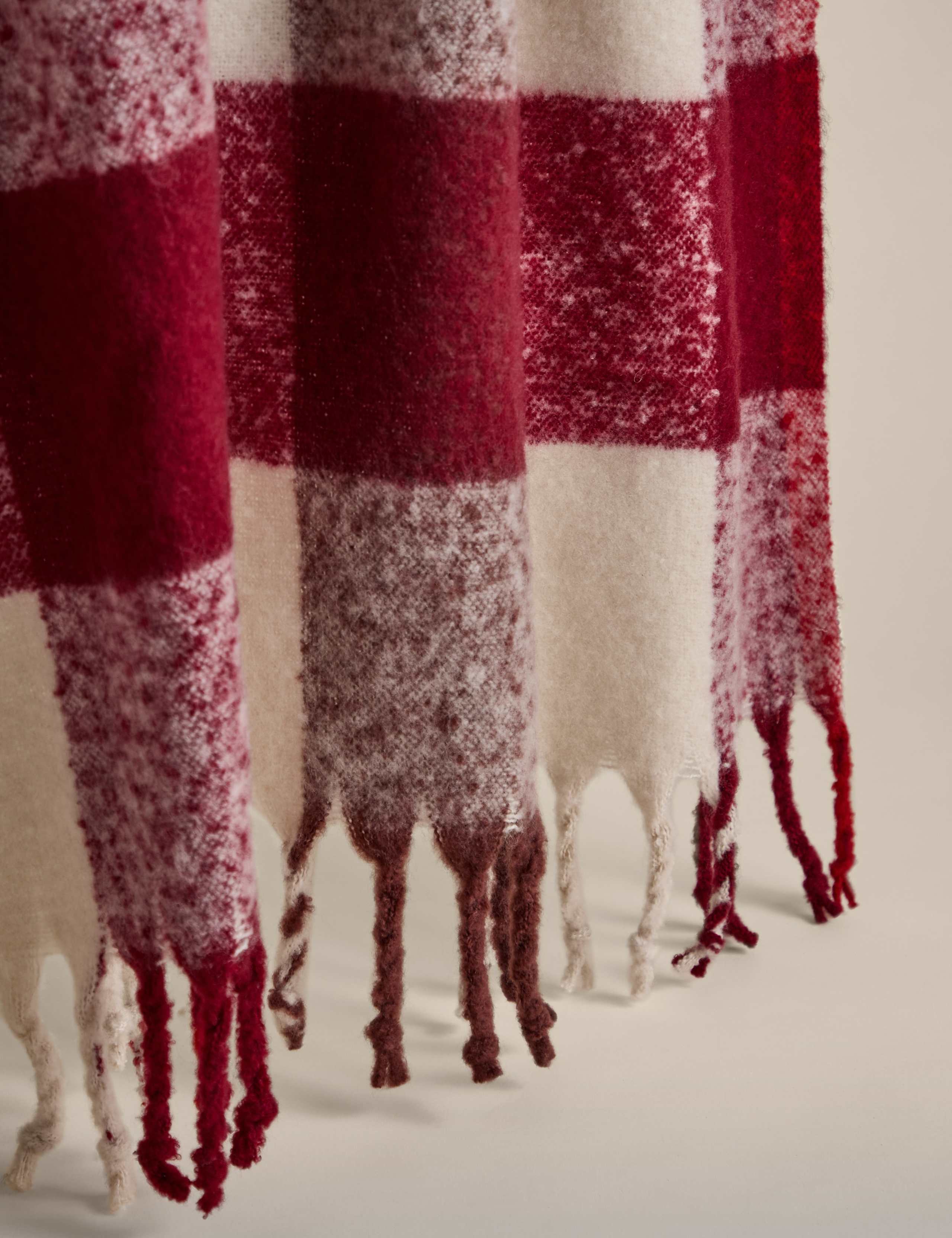 Faux Mohair Checked Throw 2 of 4