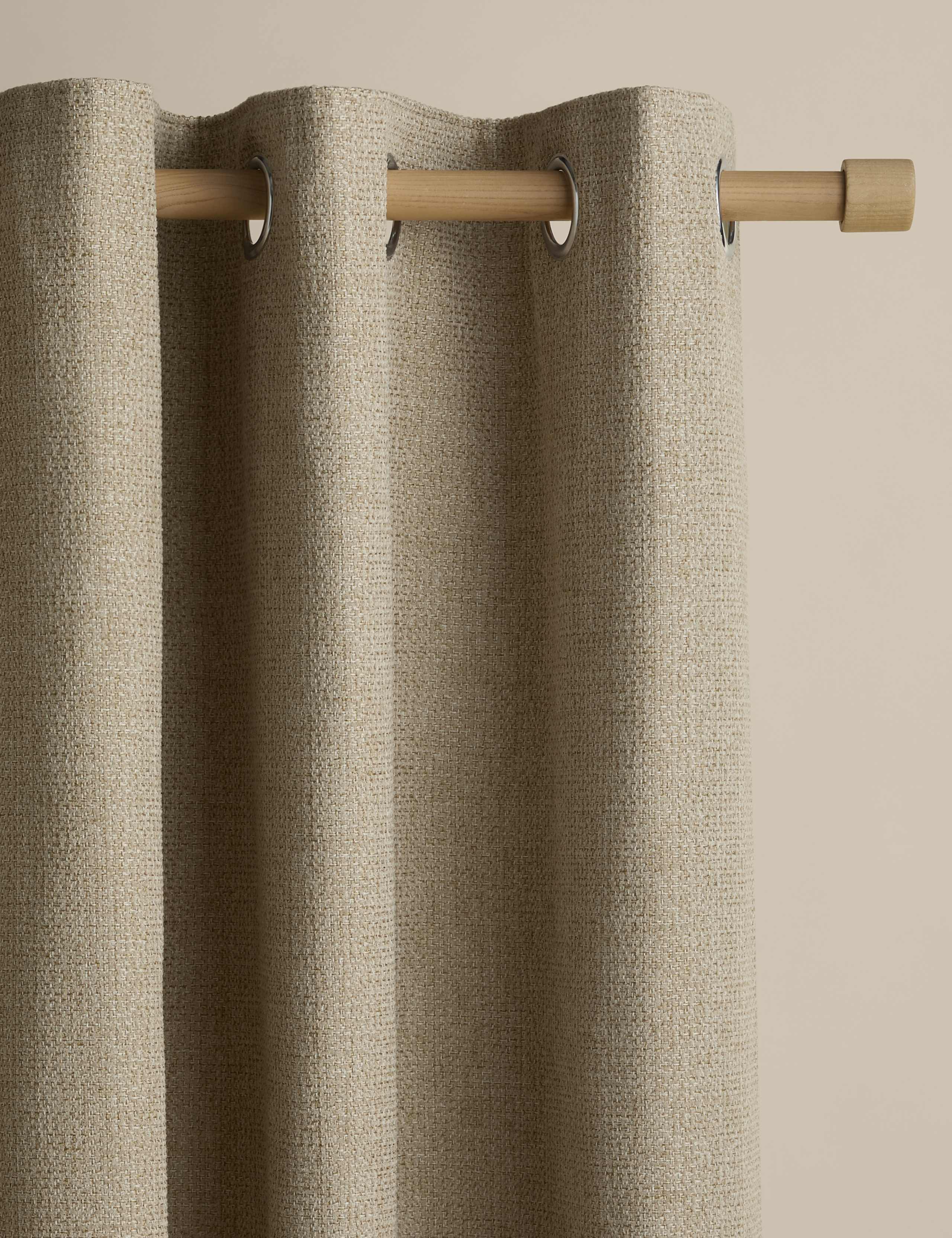 Basketweave Eyelet Curtains 3 of 10