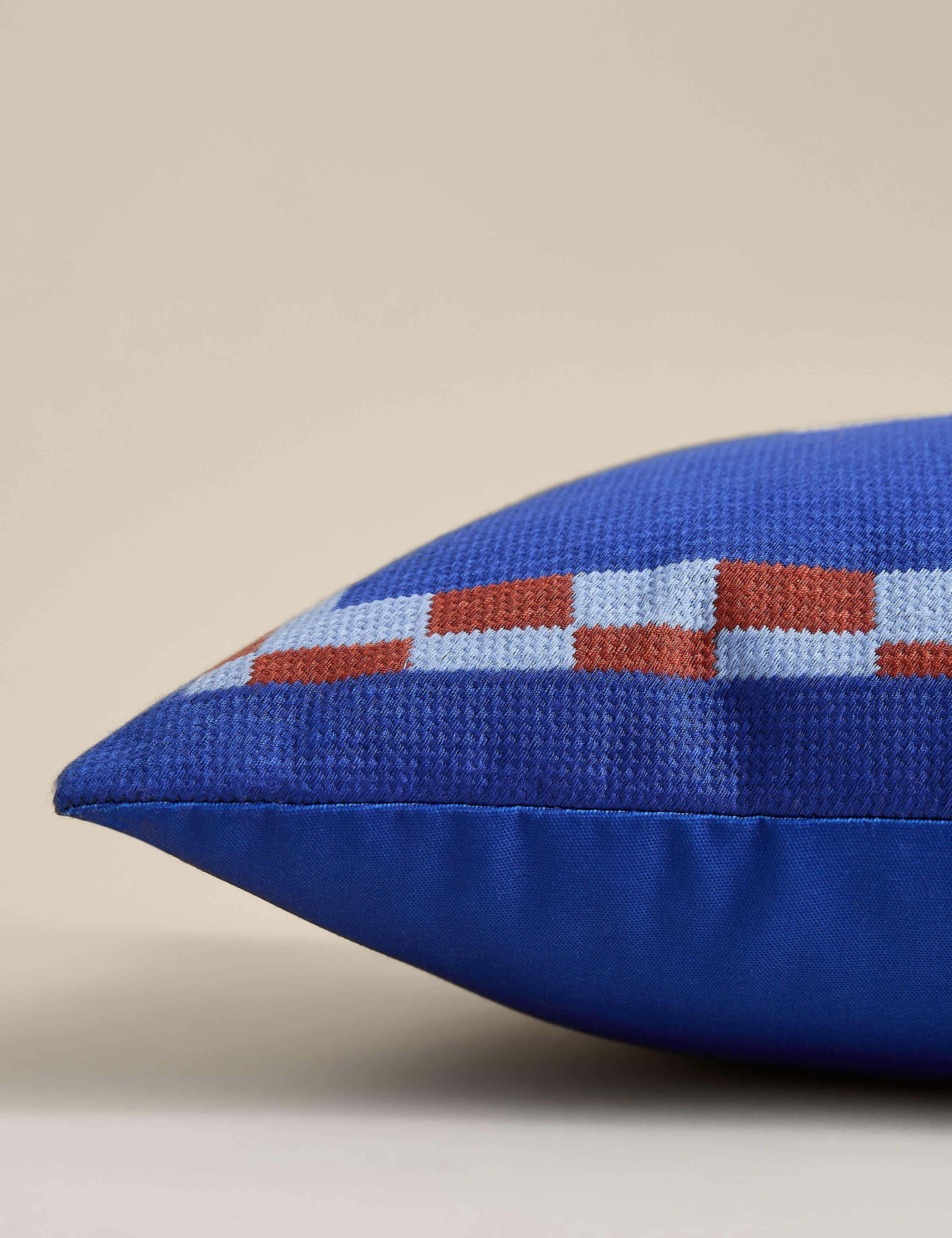 Iconic Slogan Needlepoint Bolster Cushion 2 of 4