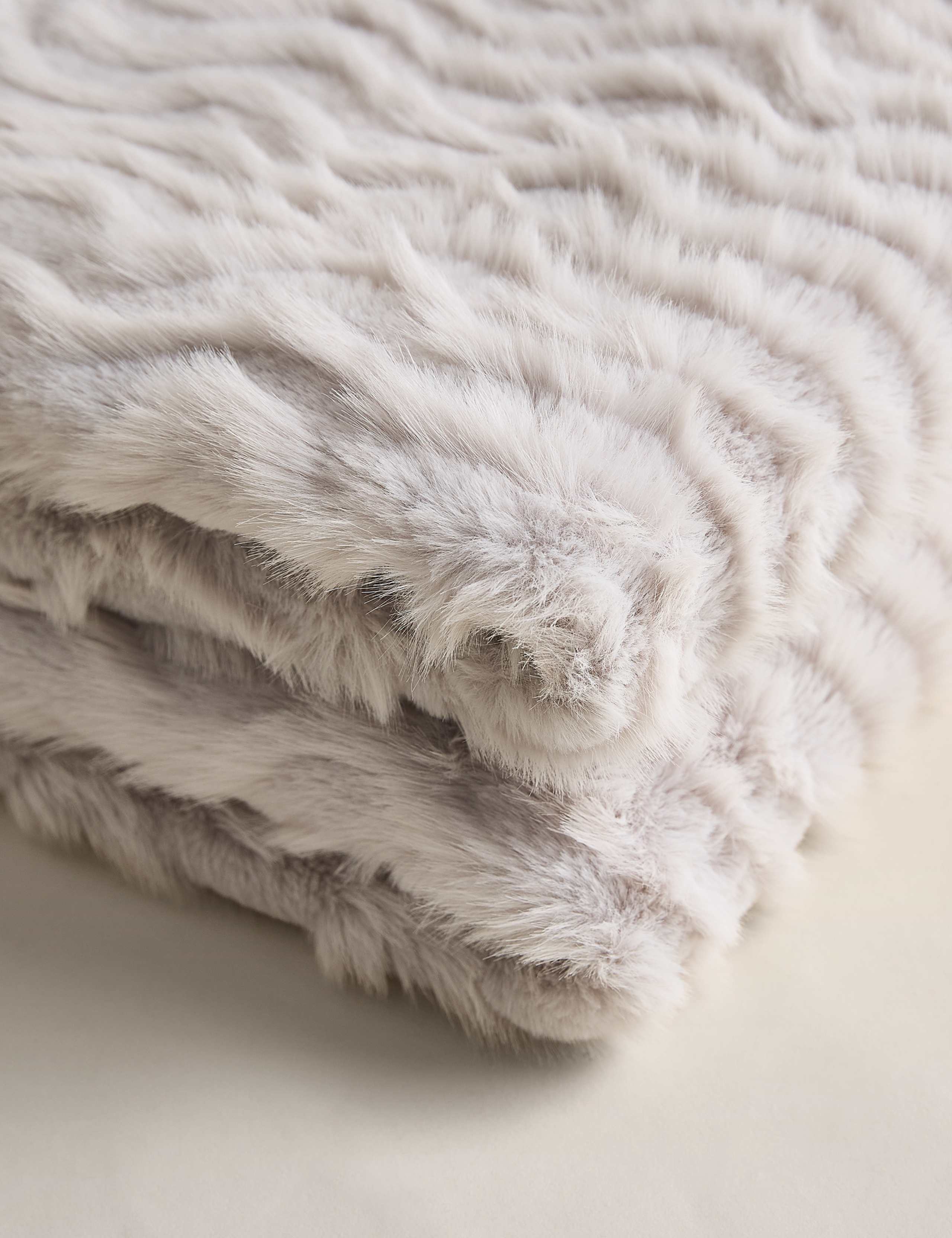 Faux Fur Feathered Throw 3 of 5