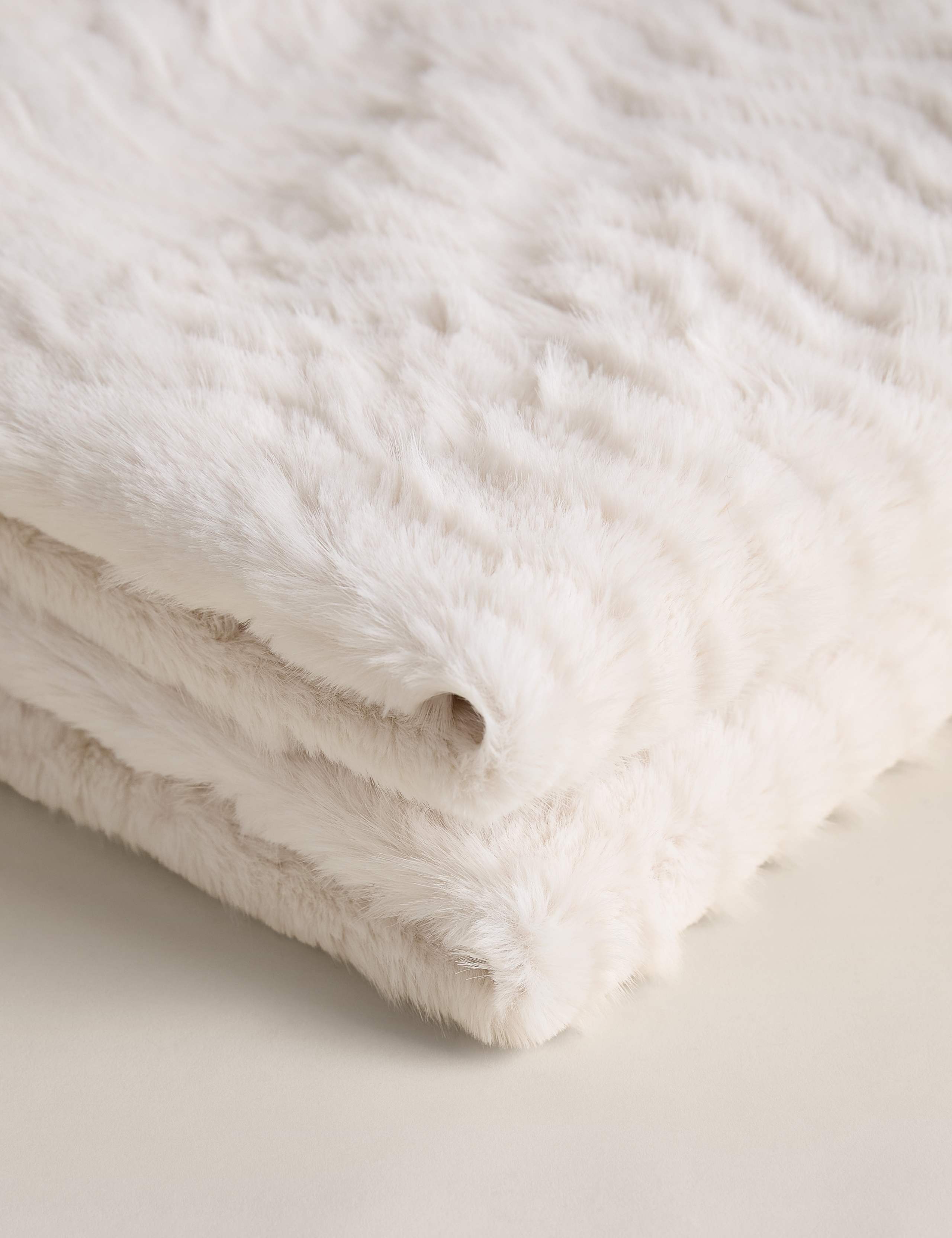 Faux Fur Feathered Throw 3 of 4