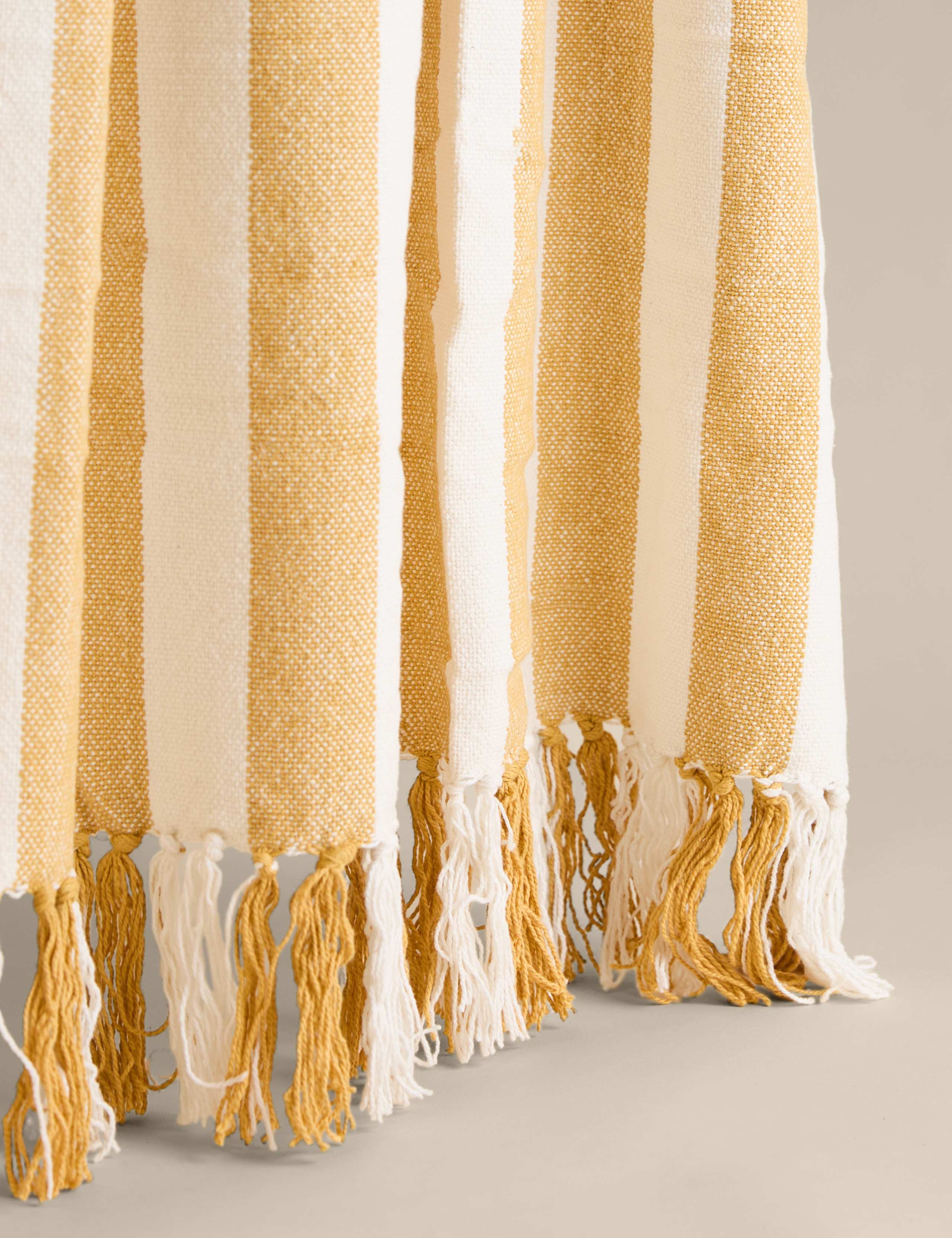 Pure Cotton Woven Striped Throw 2 of 4