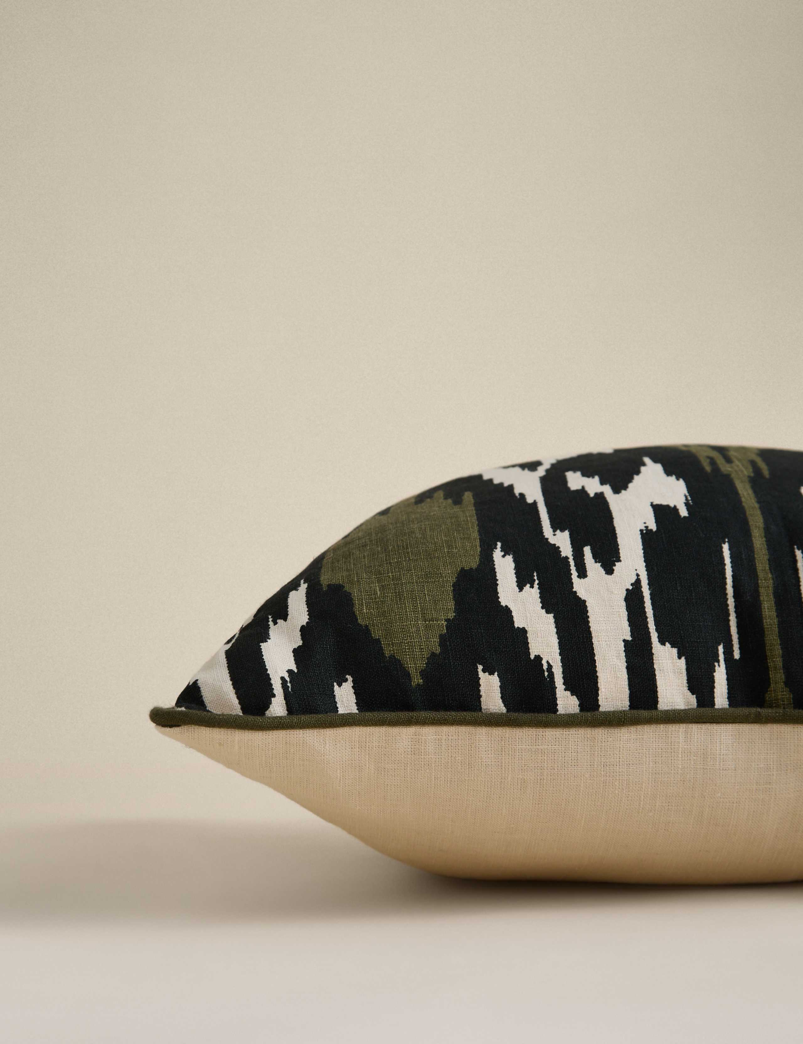 Linen Ikat Cushion 2 of 4