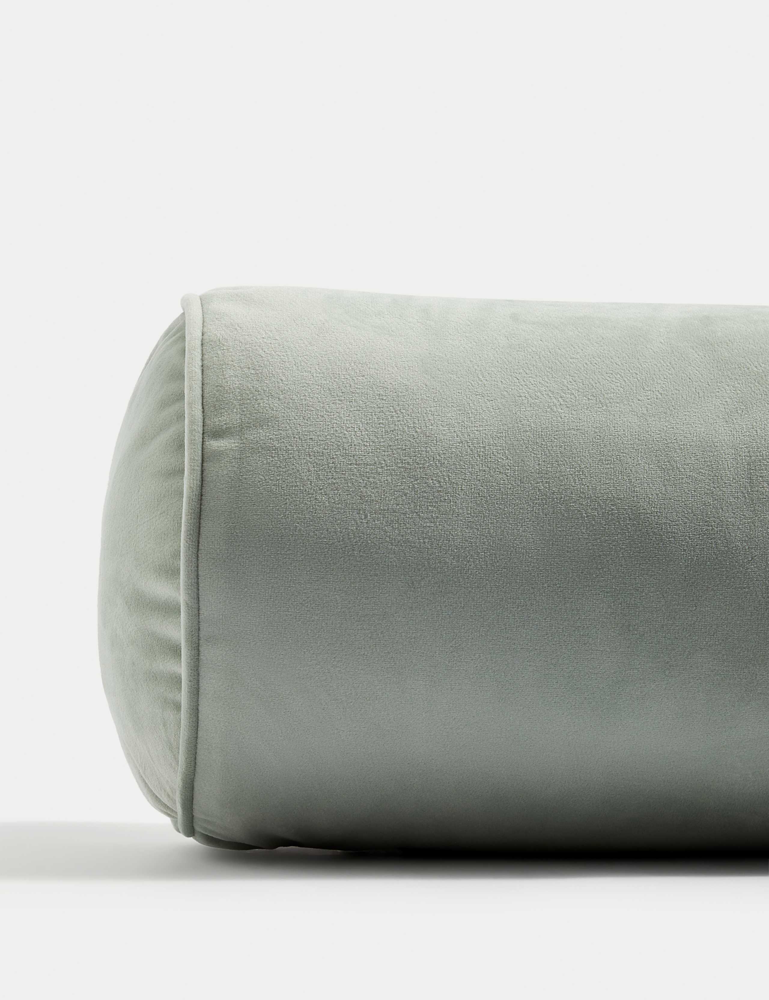 Velvet Piped Bolster Cushion 2 of 3