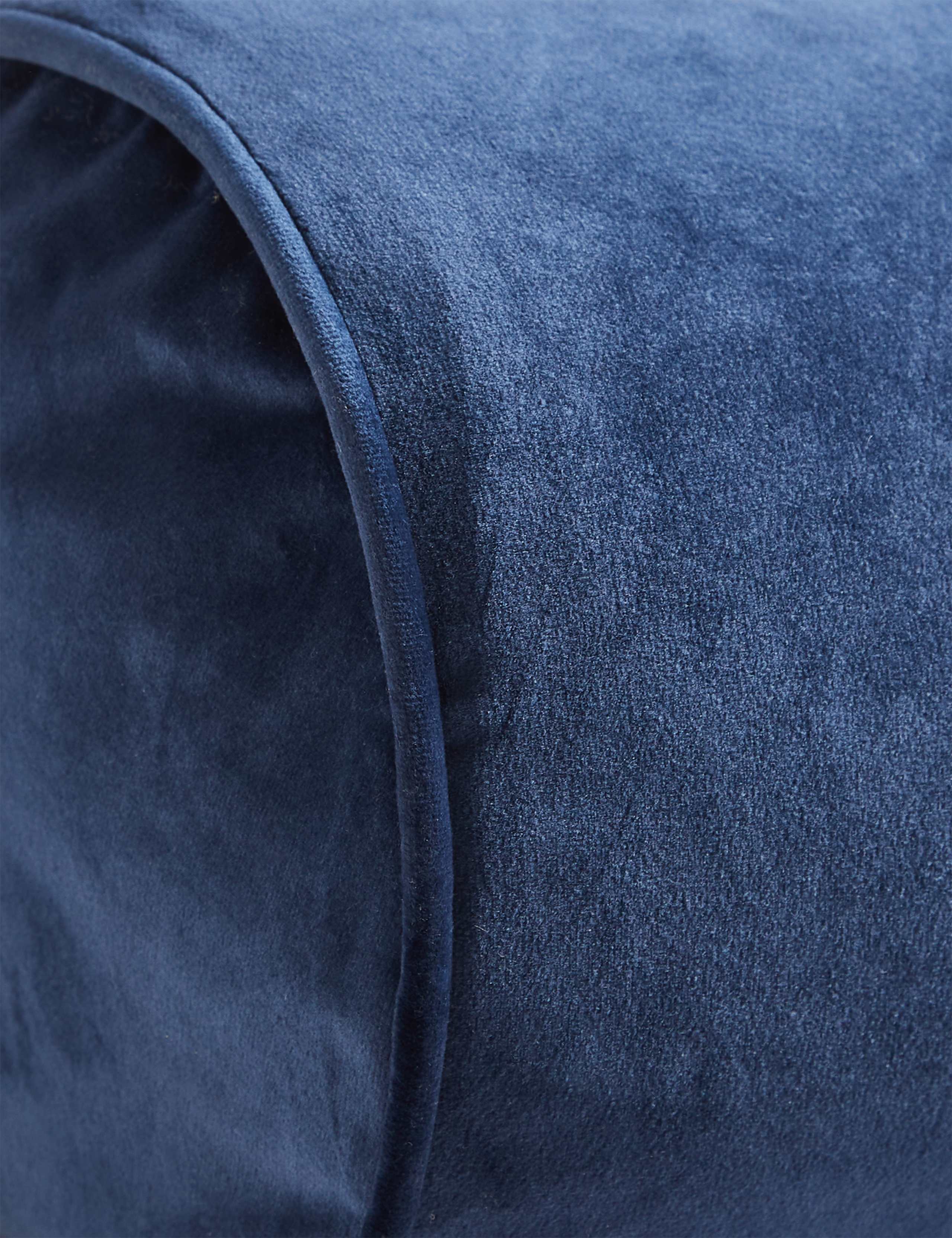Velvet Piped Bolster Cushion 3 of 4