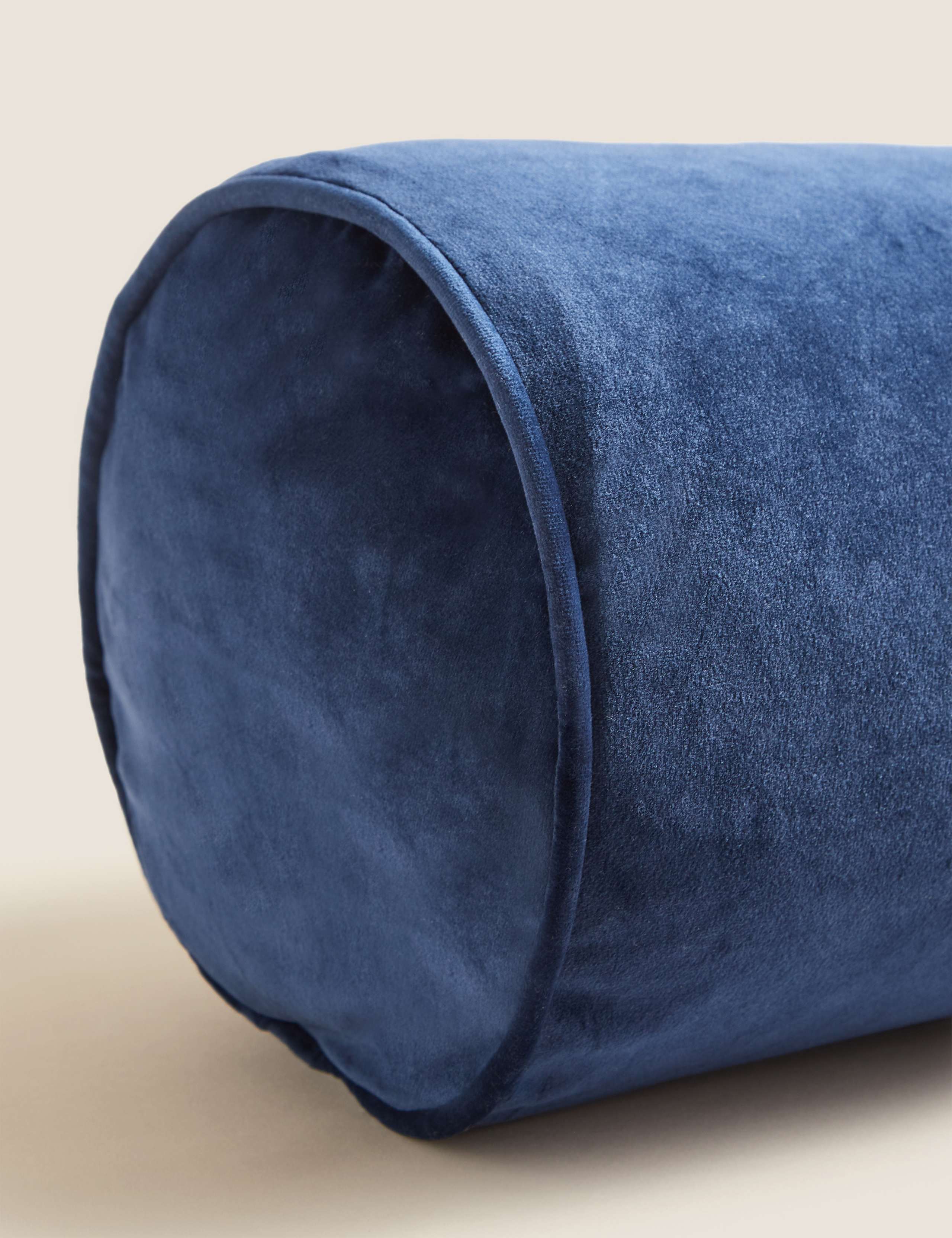 Velvet Piped Bolster Cushion 4 of 4