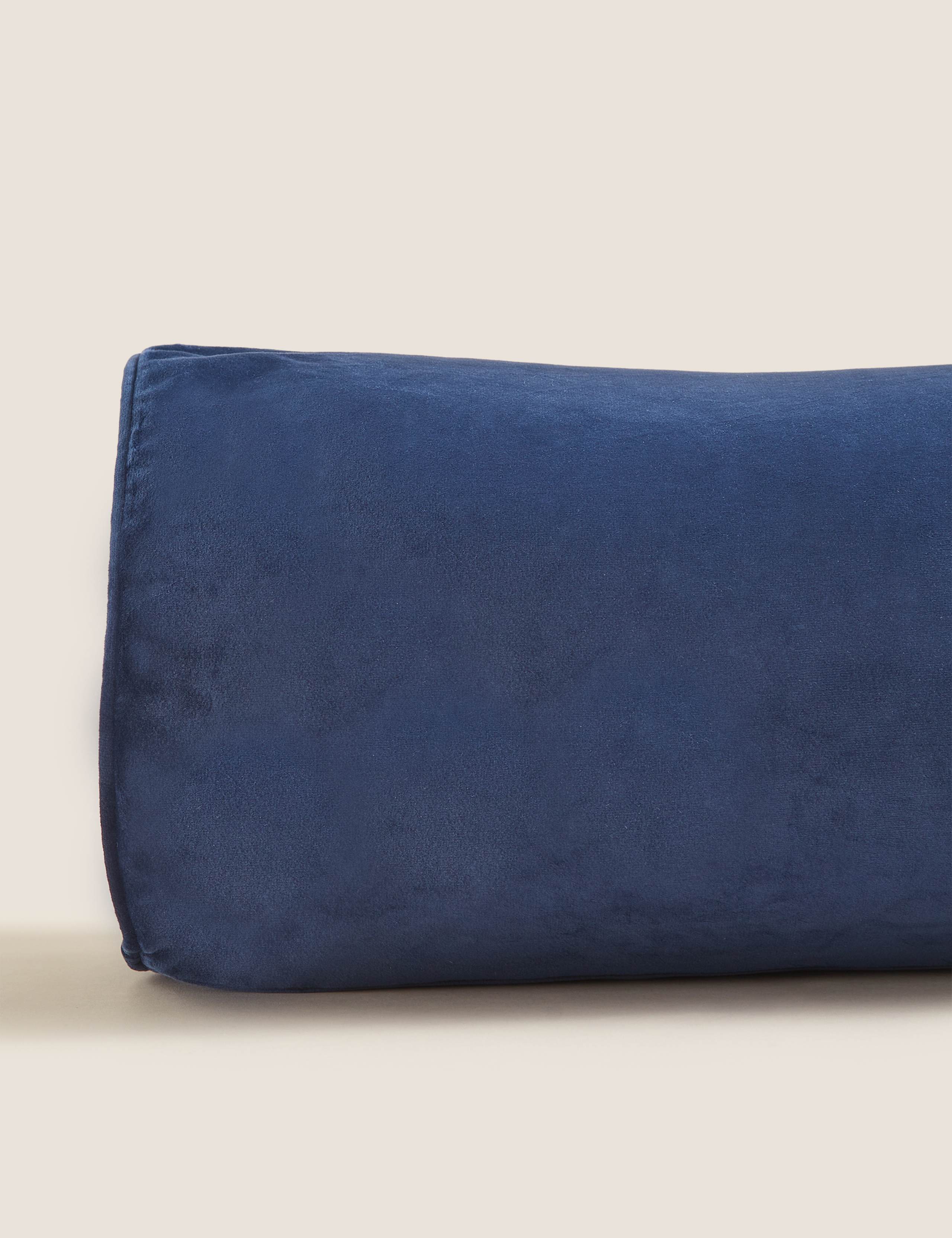 Velvet Piped Bolster Cushion 2 of 4