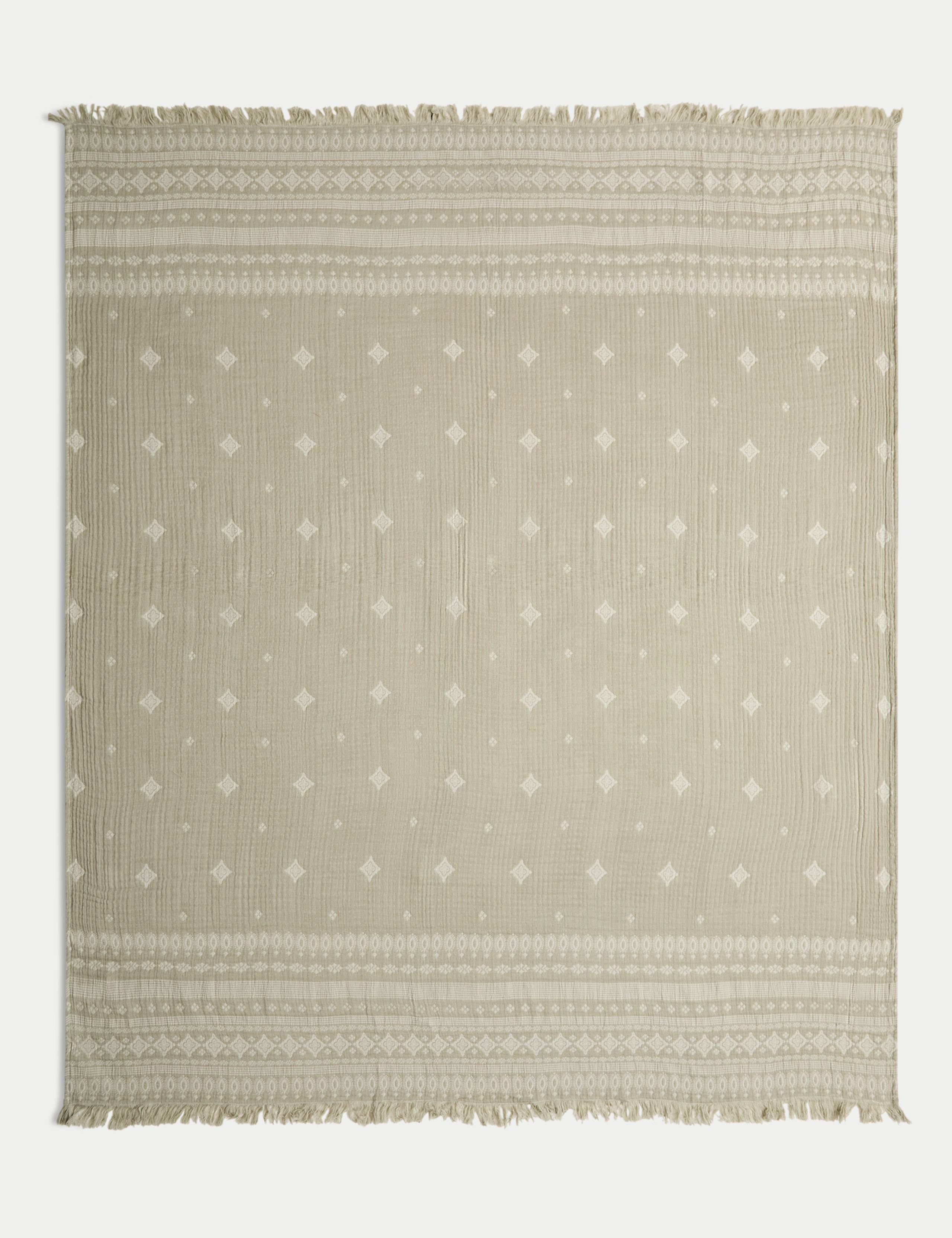 Jaipur Bandhani Pure Cotton Gauze Throw 3 of 5
