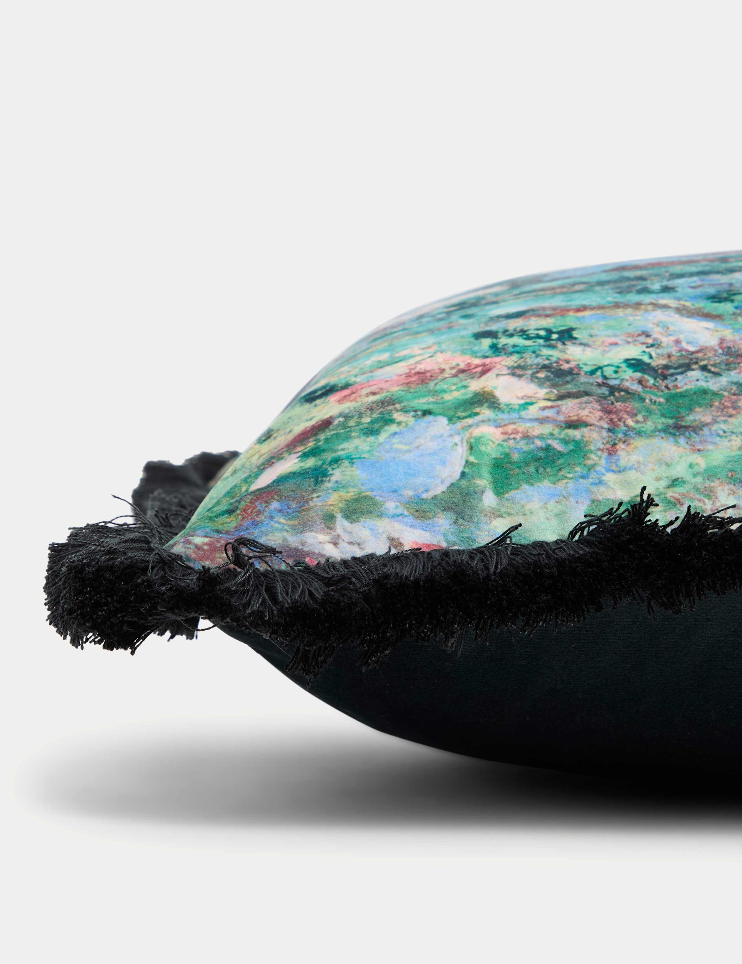 Velvet Waterlilies Large Bolster Cushion 2 of 5