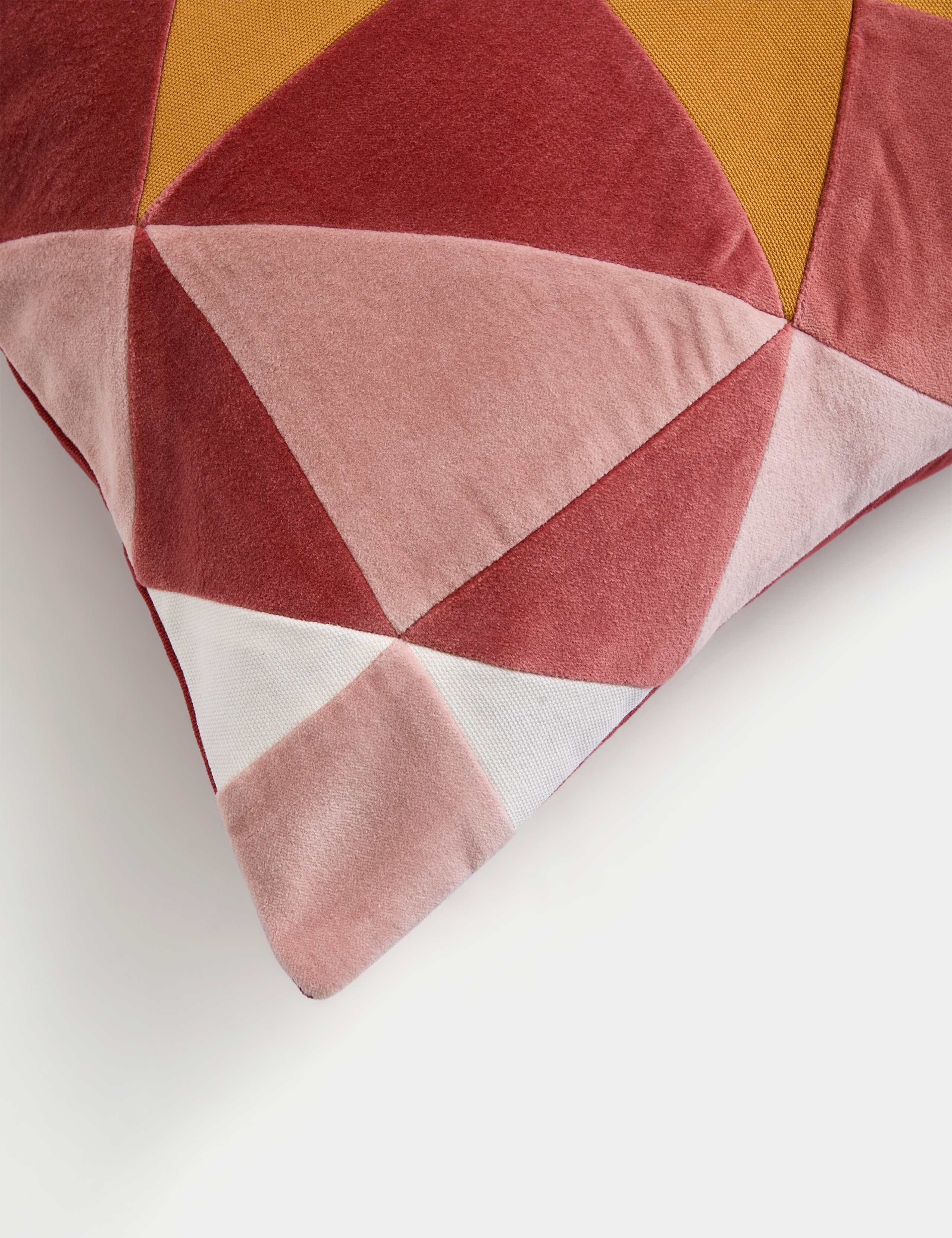 Velvet Geometric Cushion 4 of 5